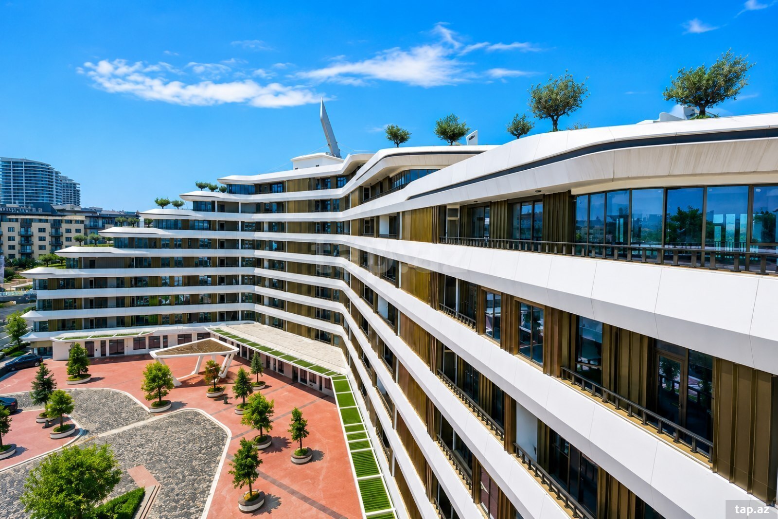 8-otaqlı yeni tikili, Ağ şəhər, 840 m²