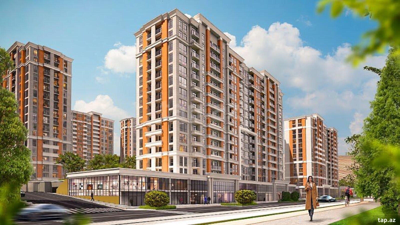 2-otaqlı yeni tikili, Elmlər Akademiyası m., 56.7 m²