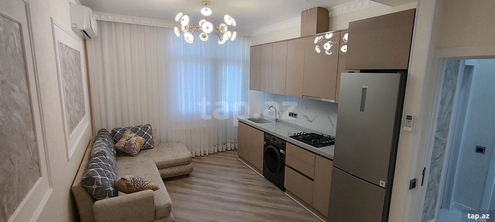 2-otaqlı yeni tikili, Yasamal r., 50 m²