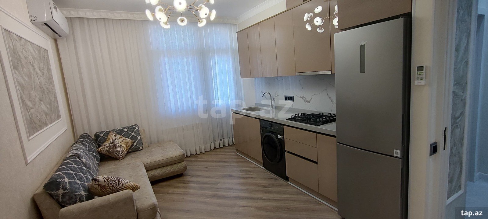 2-otaqlı yeni tikili, Yasamal r., 50 m²