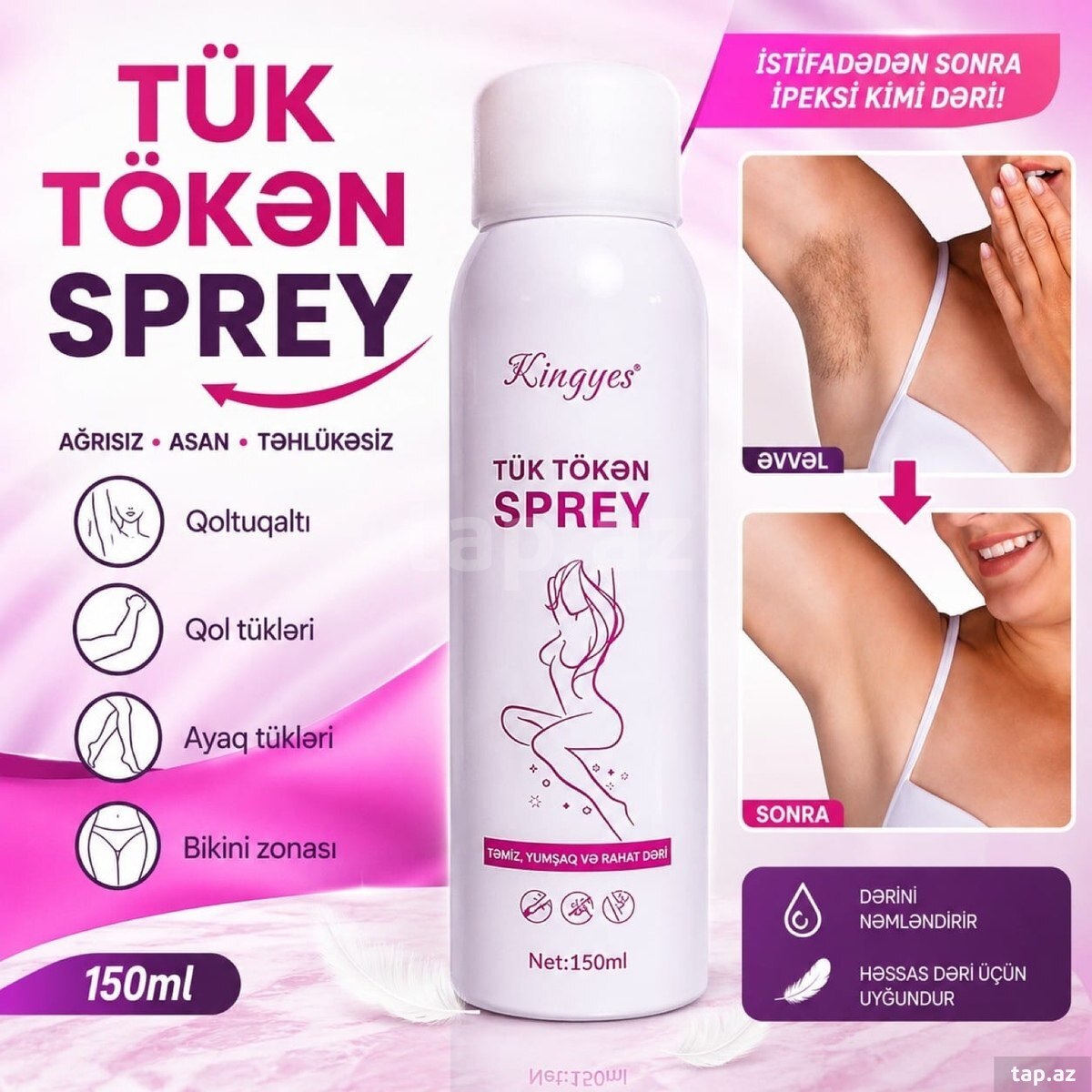 Tük tökən sprey Silky beauty