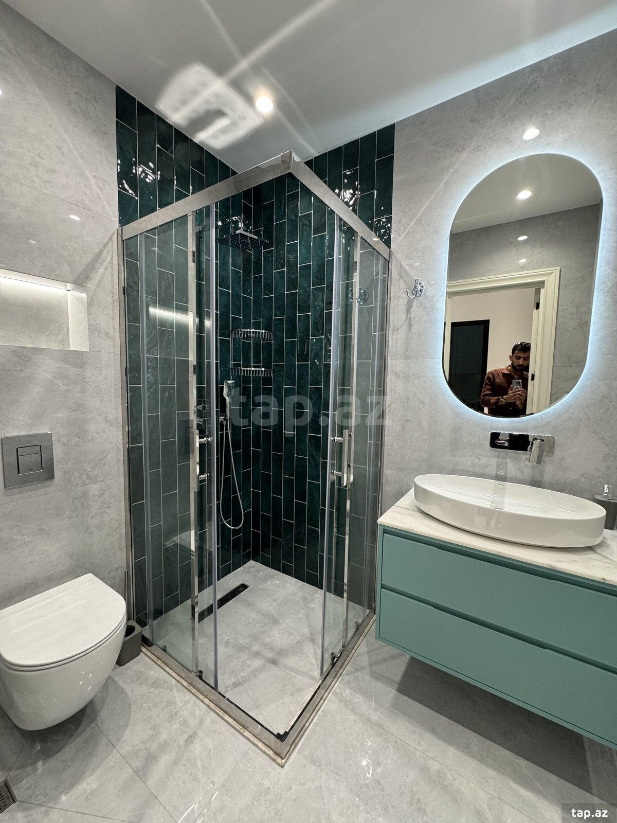 2-otaqlı yeni tikili, Elmlər Akademiyası m., 68 m²