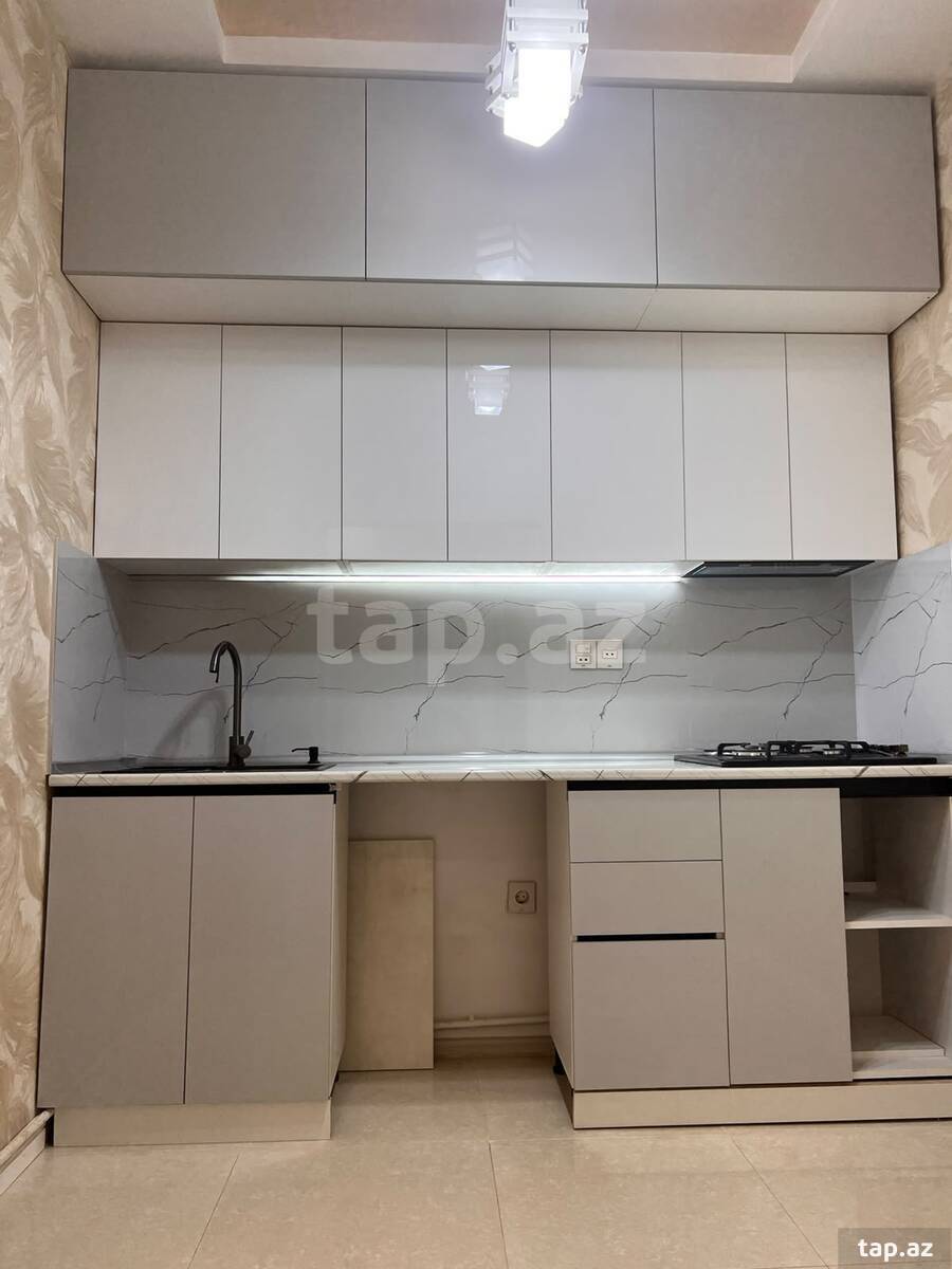 2-otaqlı yeni tikili, Qara Qarayev m., 57 m²