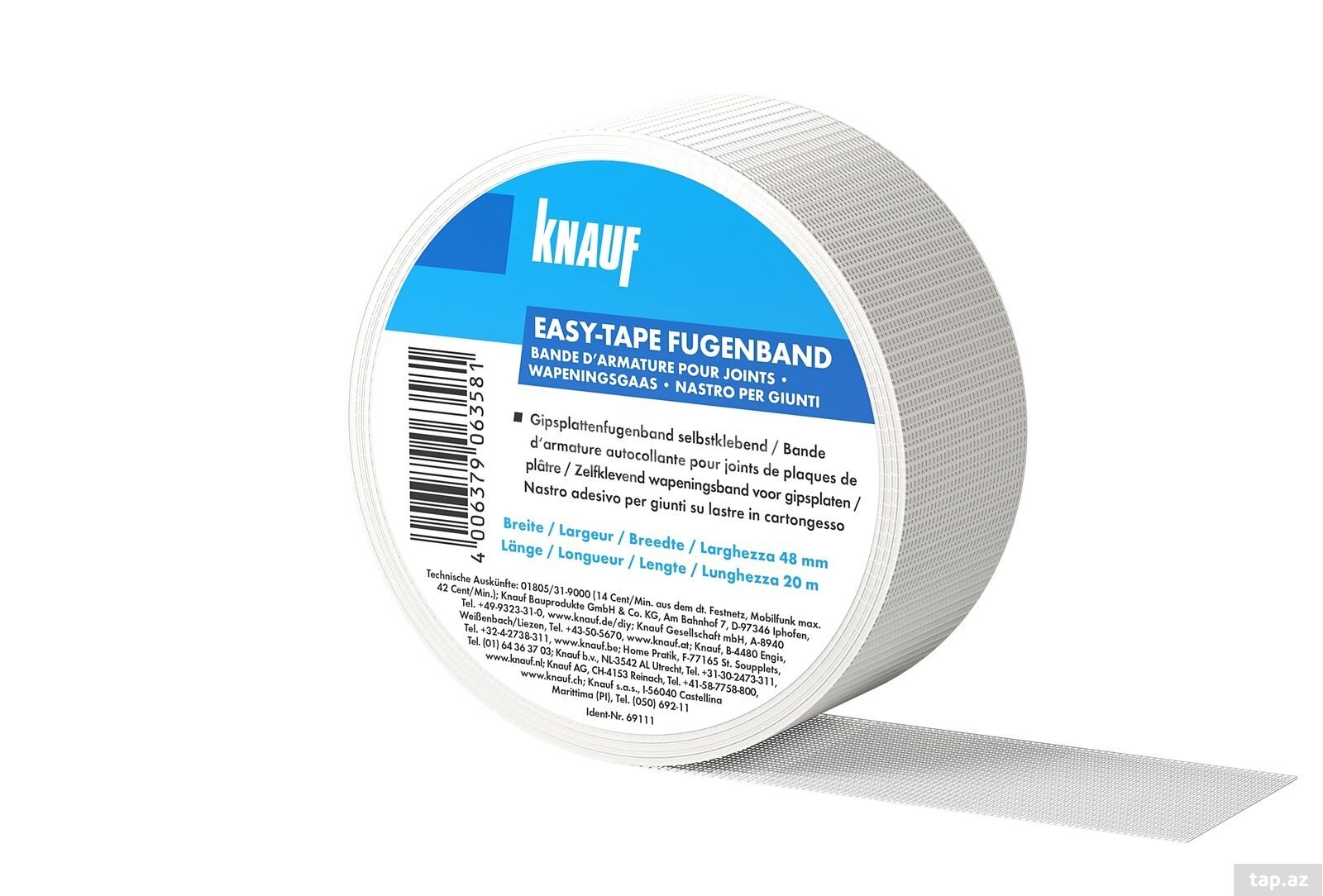 Knauf Easy-Tape özüyapışan alçıpan tikiş lenti — 1