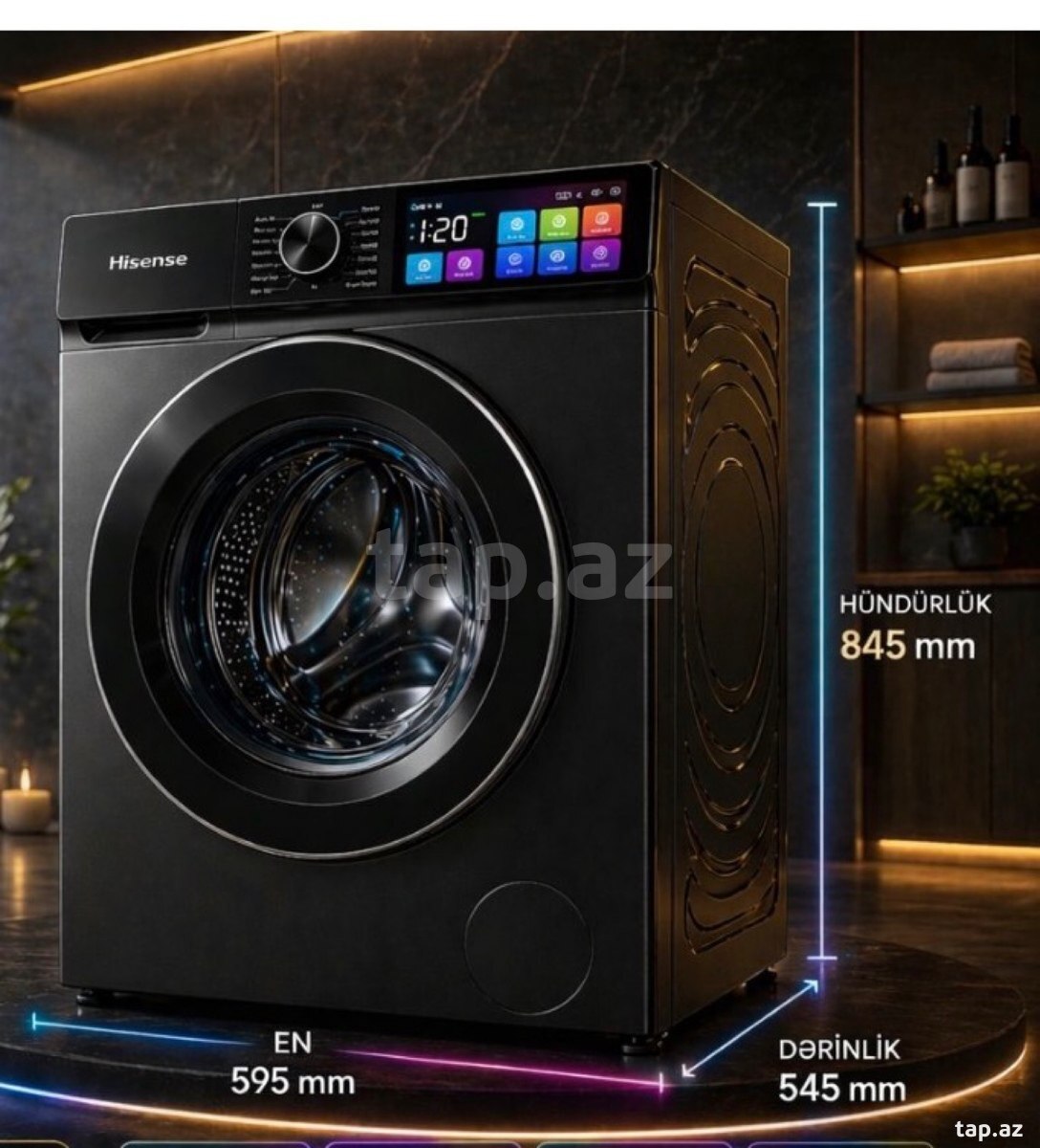Paltaryuyan Hisense WF5l9043BBFS 9 kq