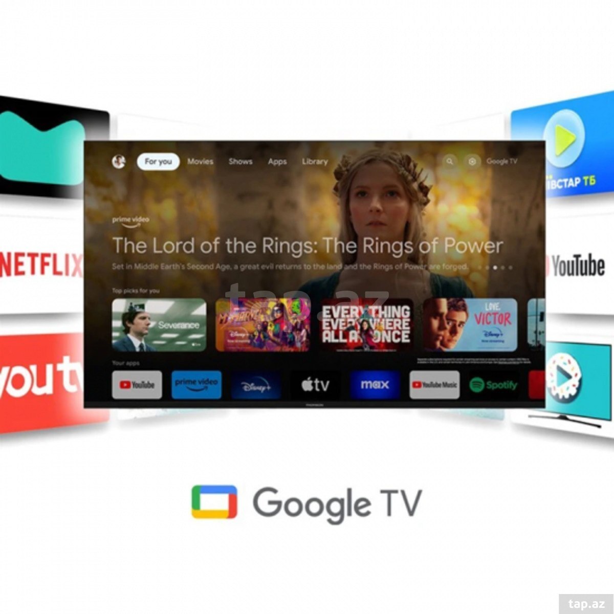 Televizor 65" Thomson QLED Pro 4K 144Hz Smart Google TV Black