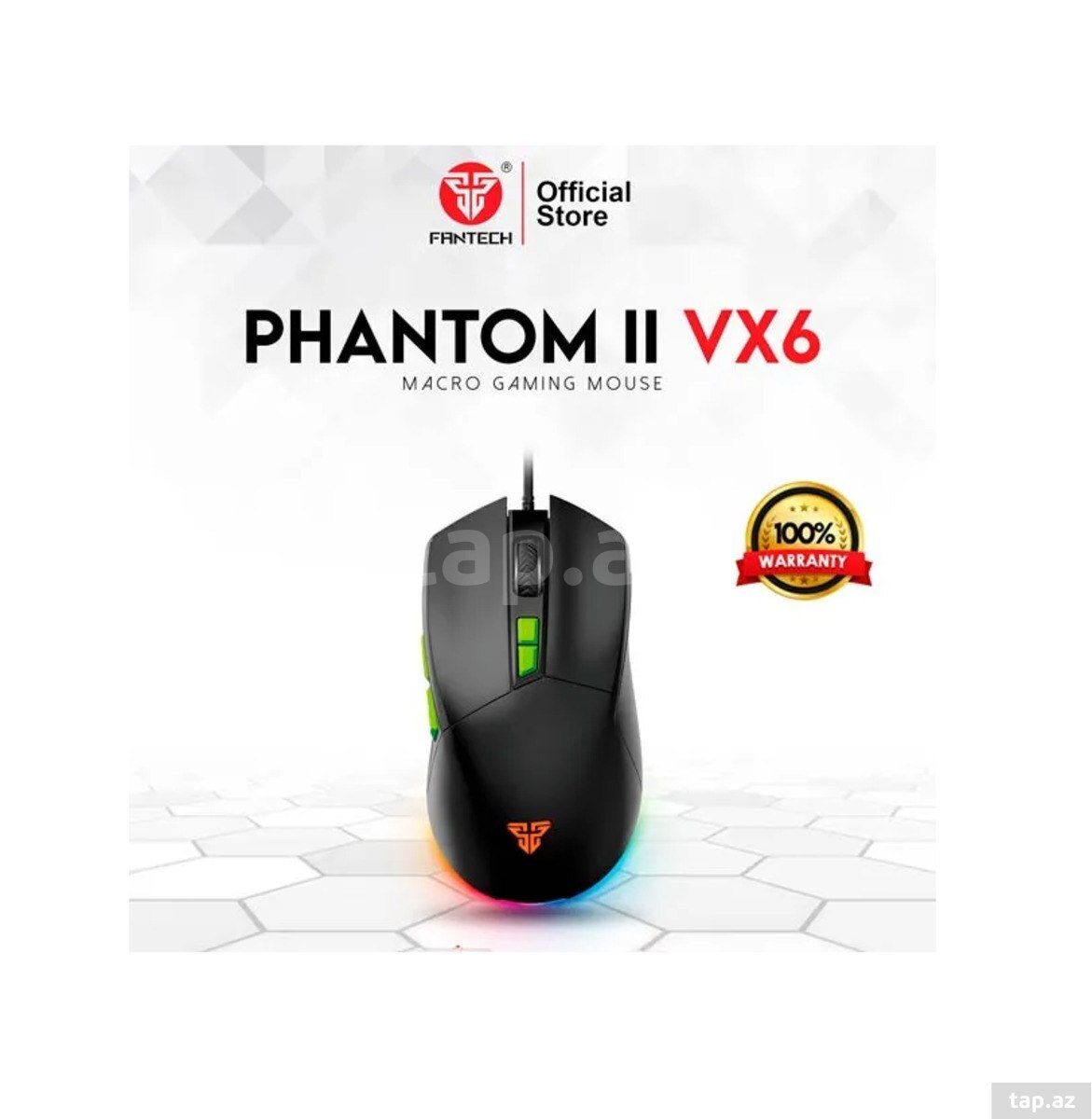 Mouse Fantech VX6 Venom Go Phantom II Black Gaming
