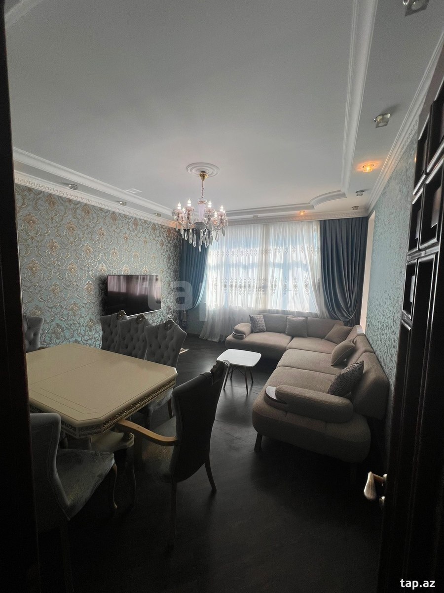 3-otaqlı yeni tikili kirayə verilir, Nəsimi r., 125 m²
