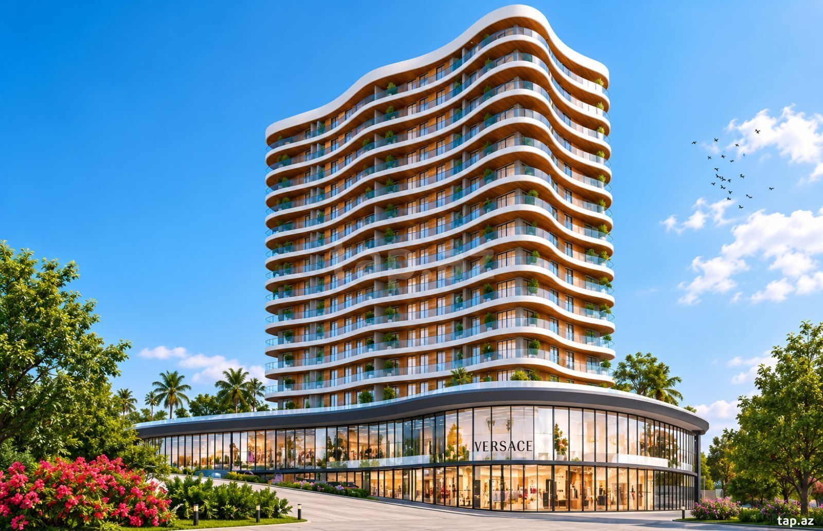 5-otaqlı yeni tikili, Gənclik m., 272 m²