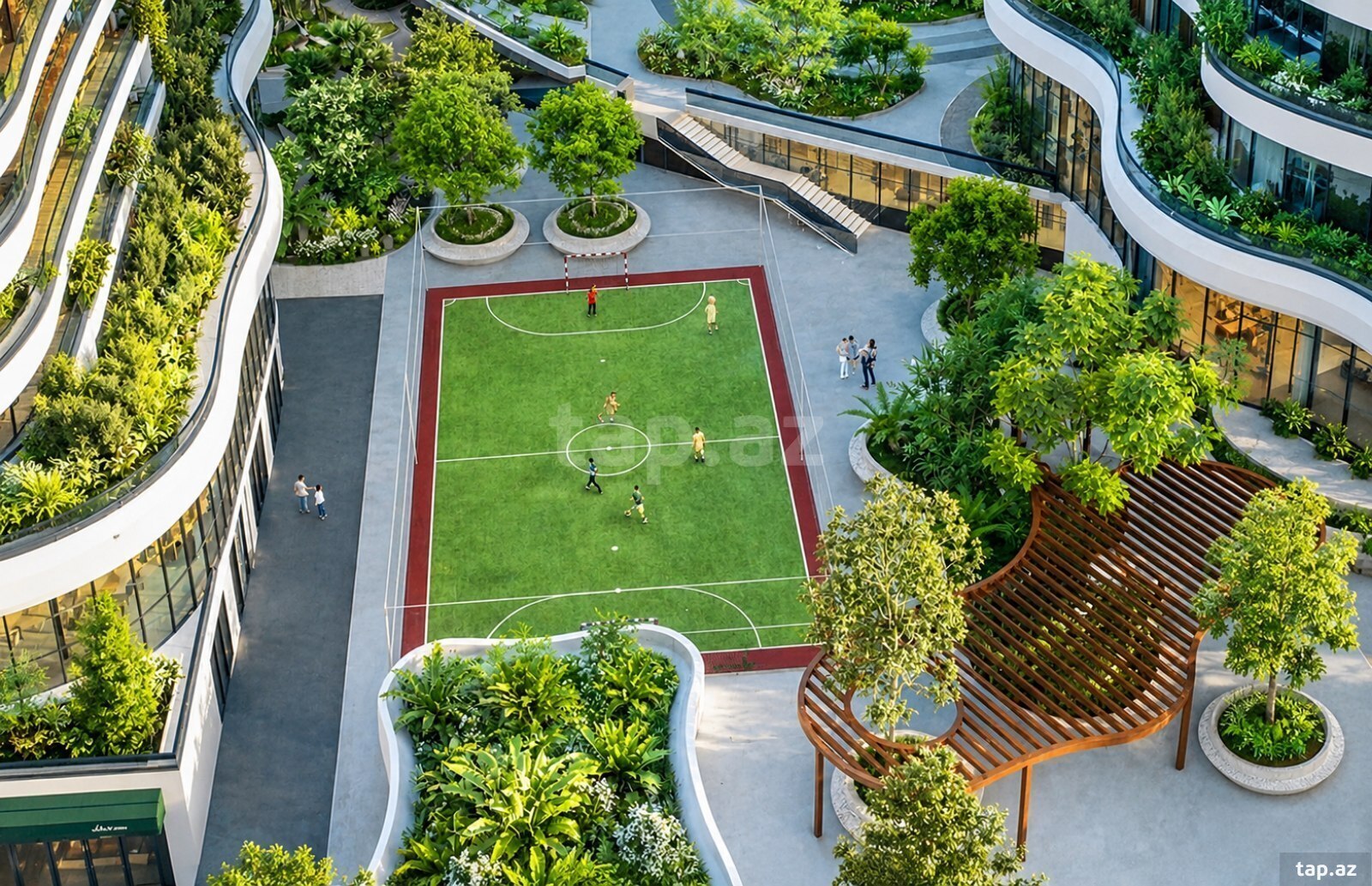 5-otaqlı yeni tikili, Gənclik m., 272 m²
