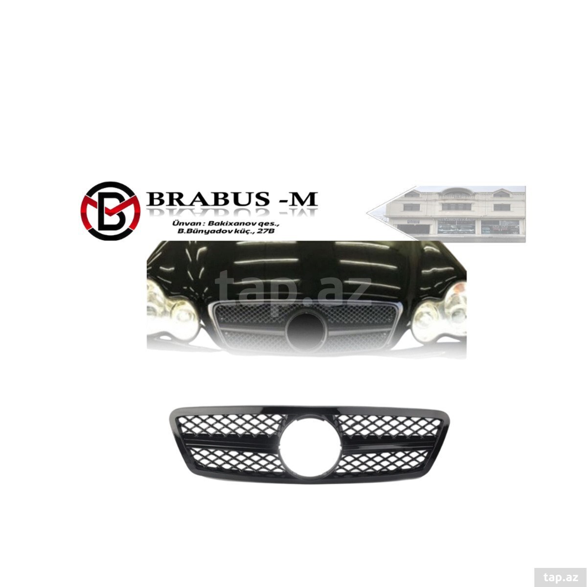 Mercedes W203 radiator barmaqlığı