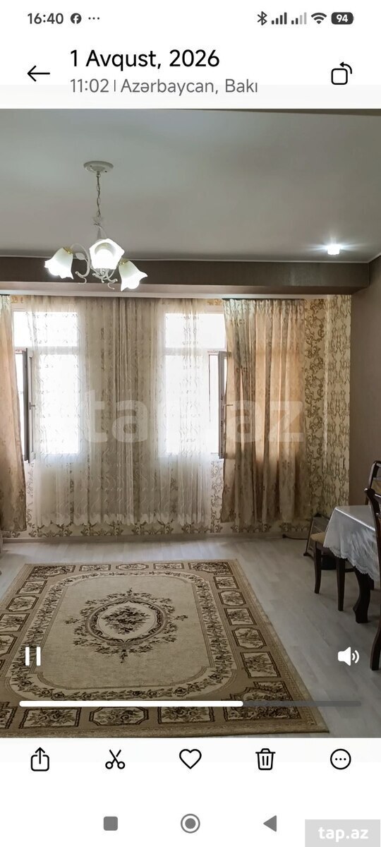 1-otaqlı yeni tikili kirayə verilir, Xırdalan ş., 43 m²