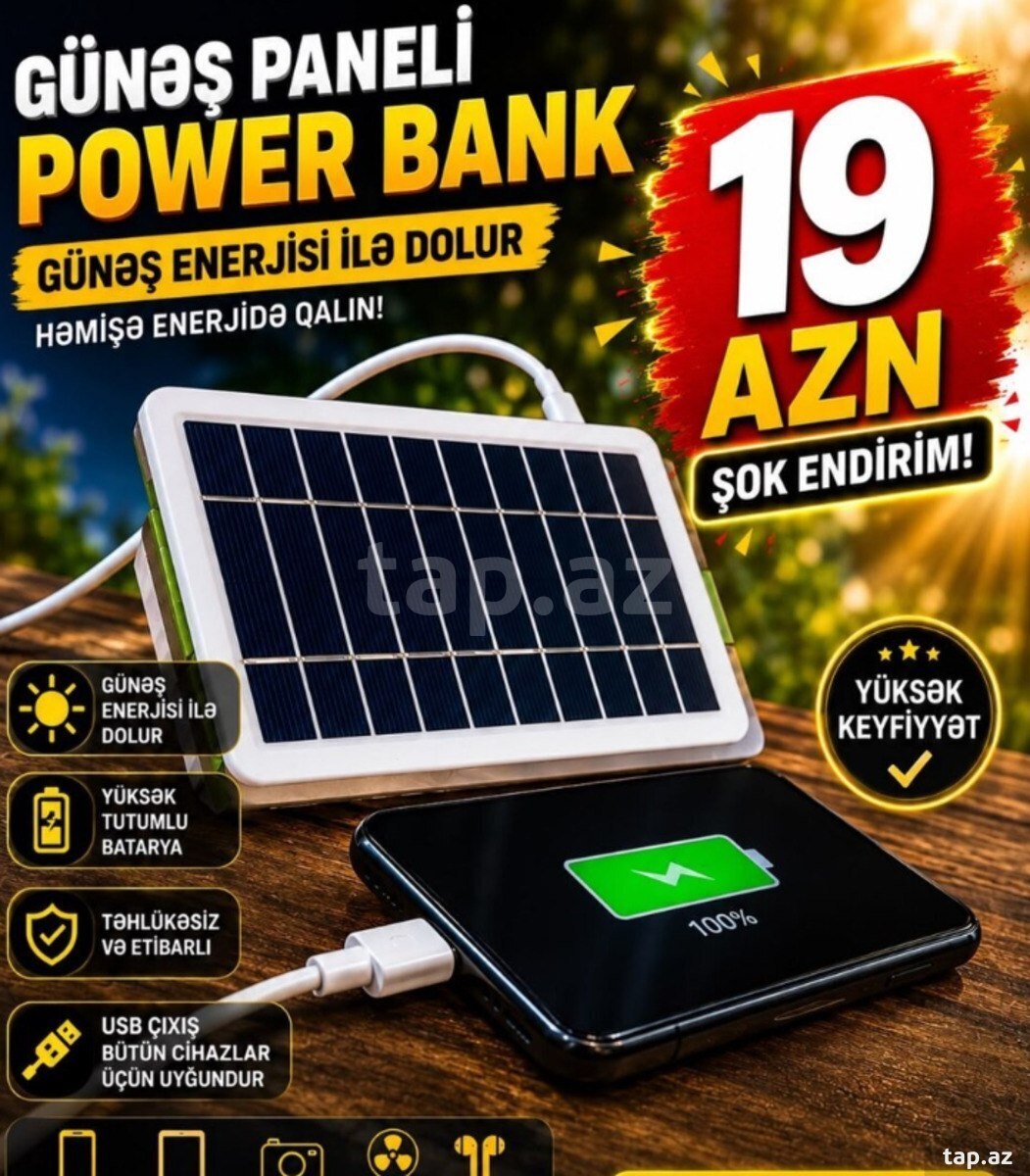 Günəş panelli power bank