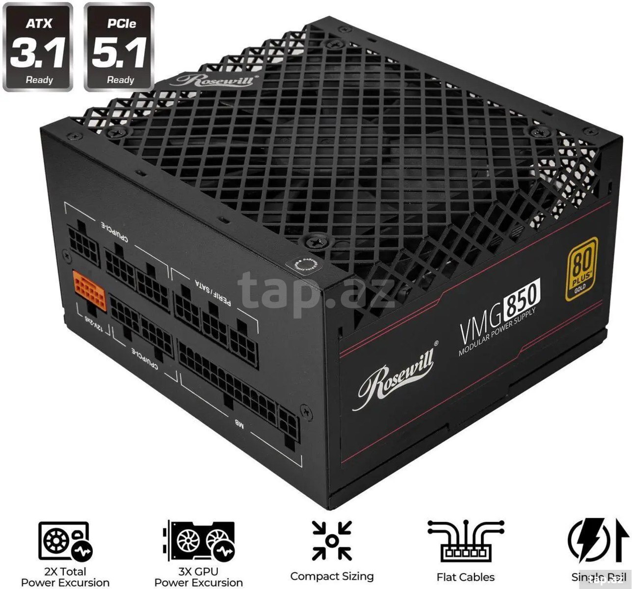 Qida bloku Rosewill VMG850 850W