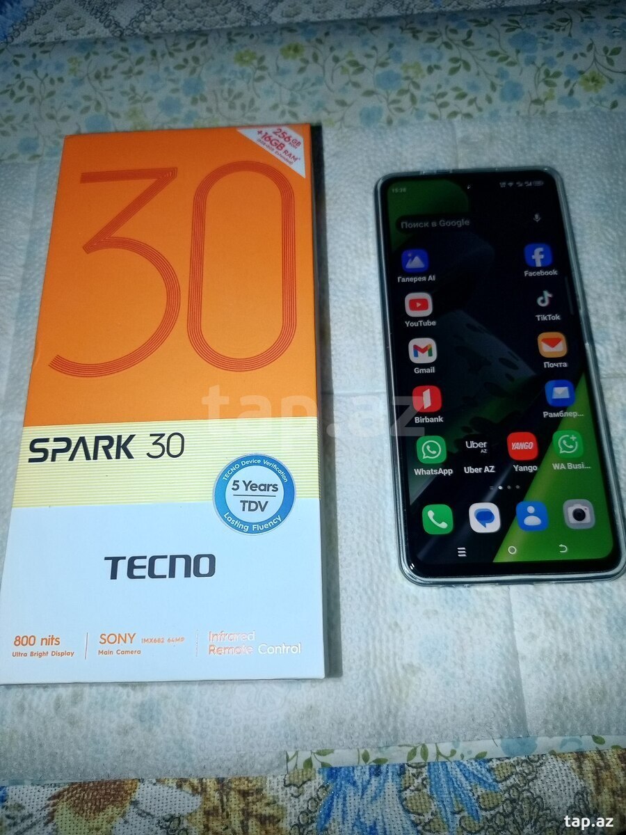 Tecno Spark 30 Stellar Shadow 256GB/8GB