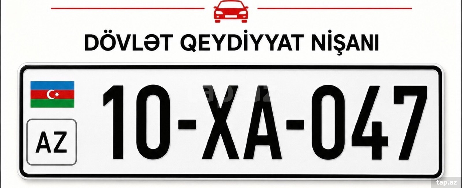 Avtomobil qeydiyyat nişanı - 10-XA-047