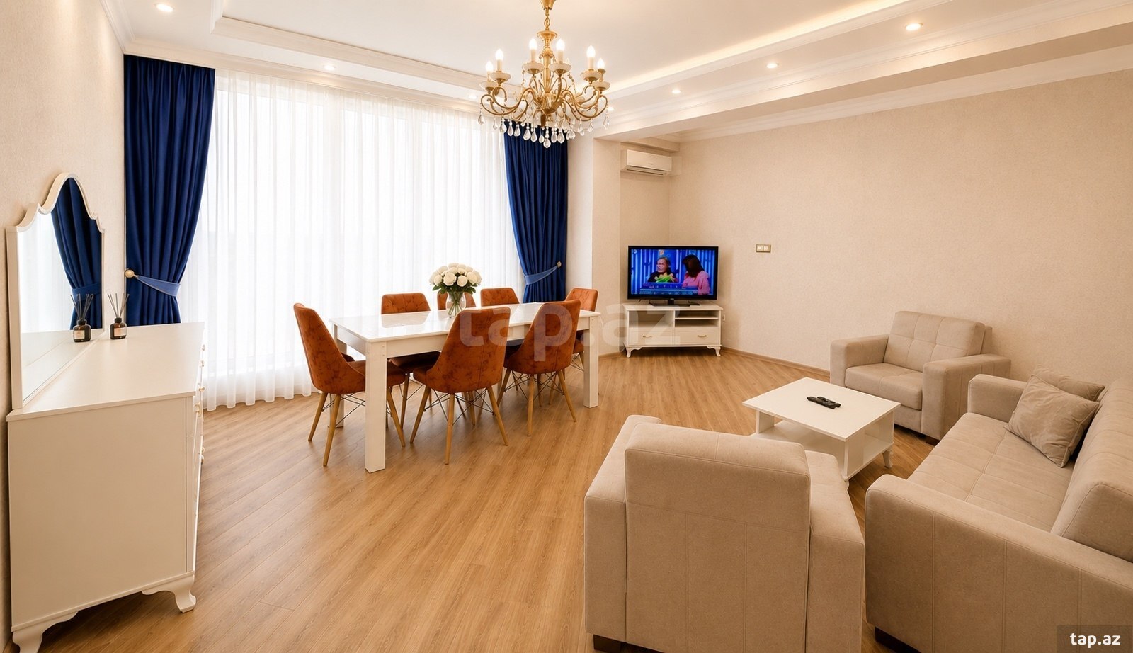 3-otaqlı yeni tikili kirayə verilir, Həsən Salmani küç. 1, 100 m²