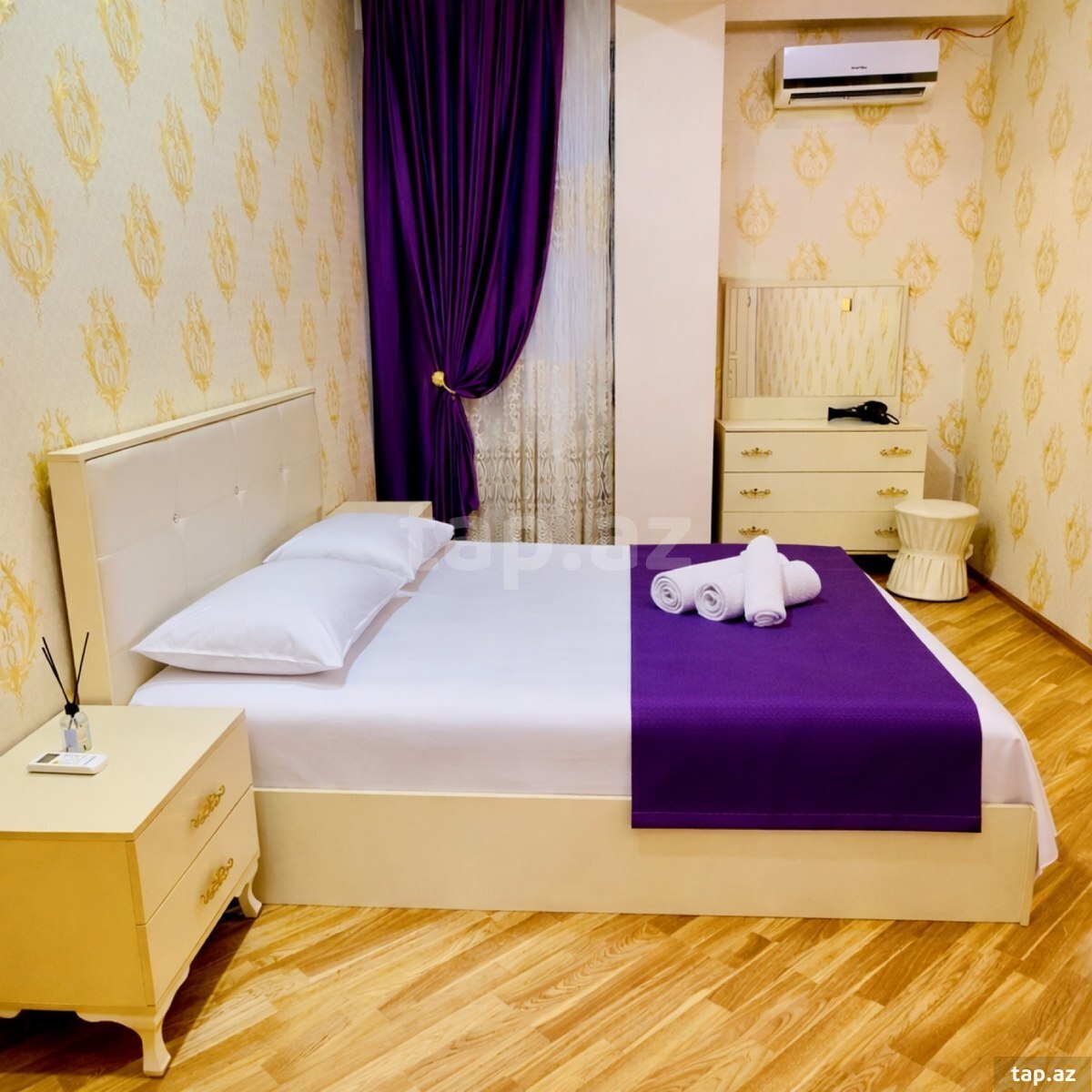 3-otaqlı yeni tikili kirayə verilir, Həsən Salmani küç. 1, 100 m²