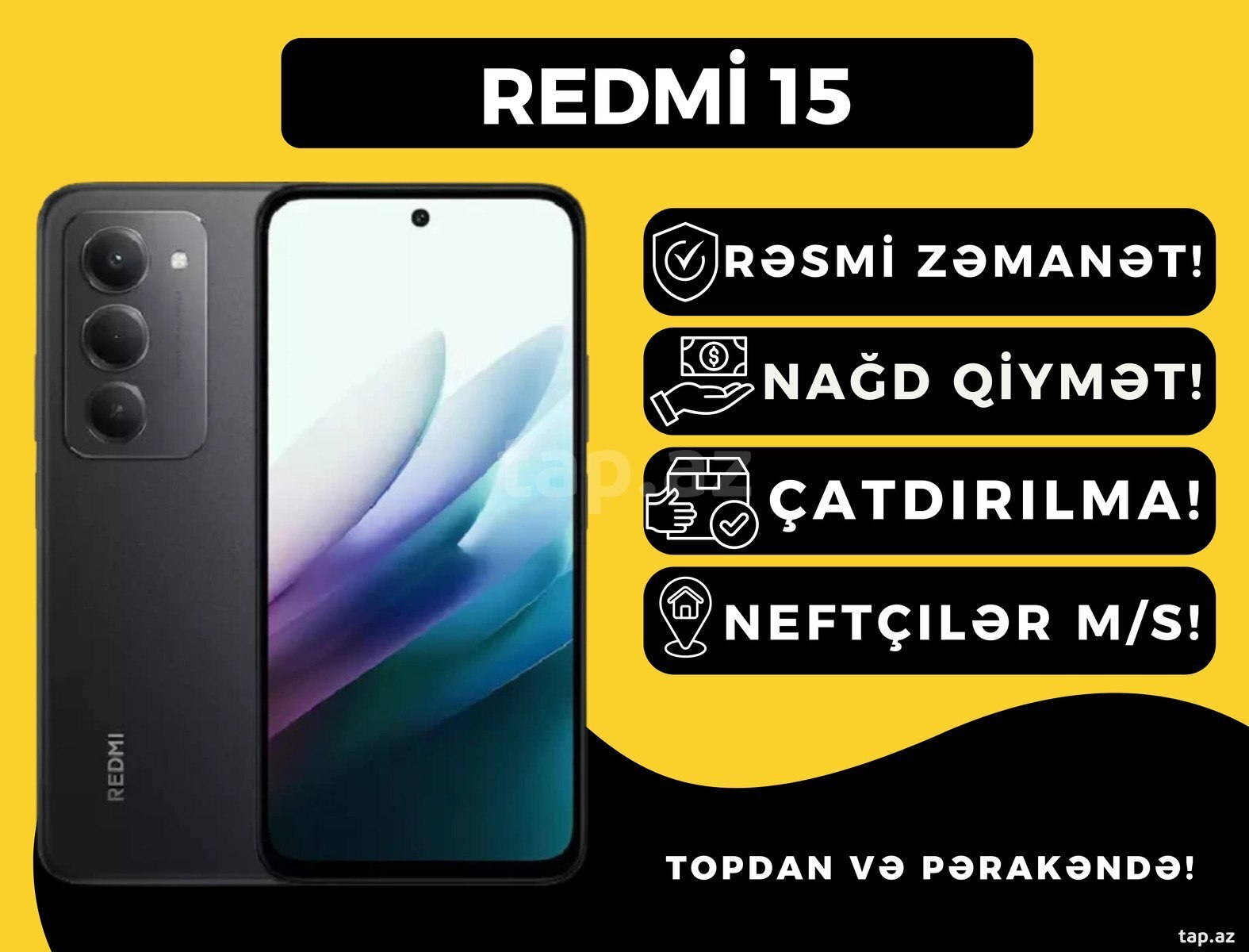 Xiaomi Redmi 15 Midnight Black 256GB/8GB