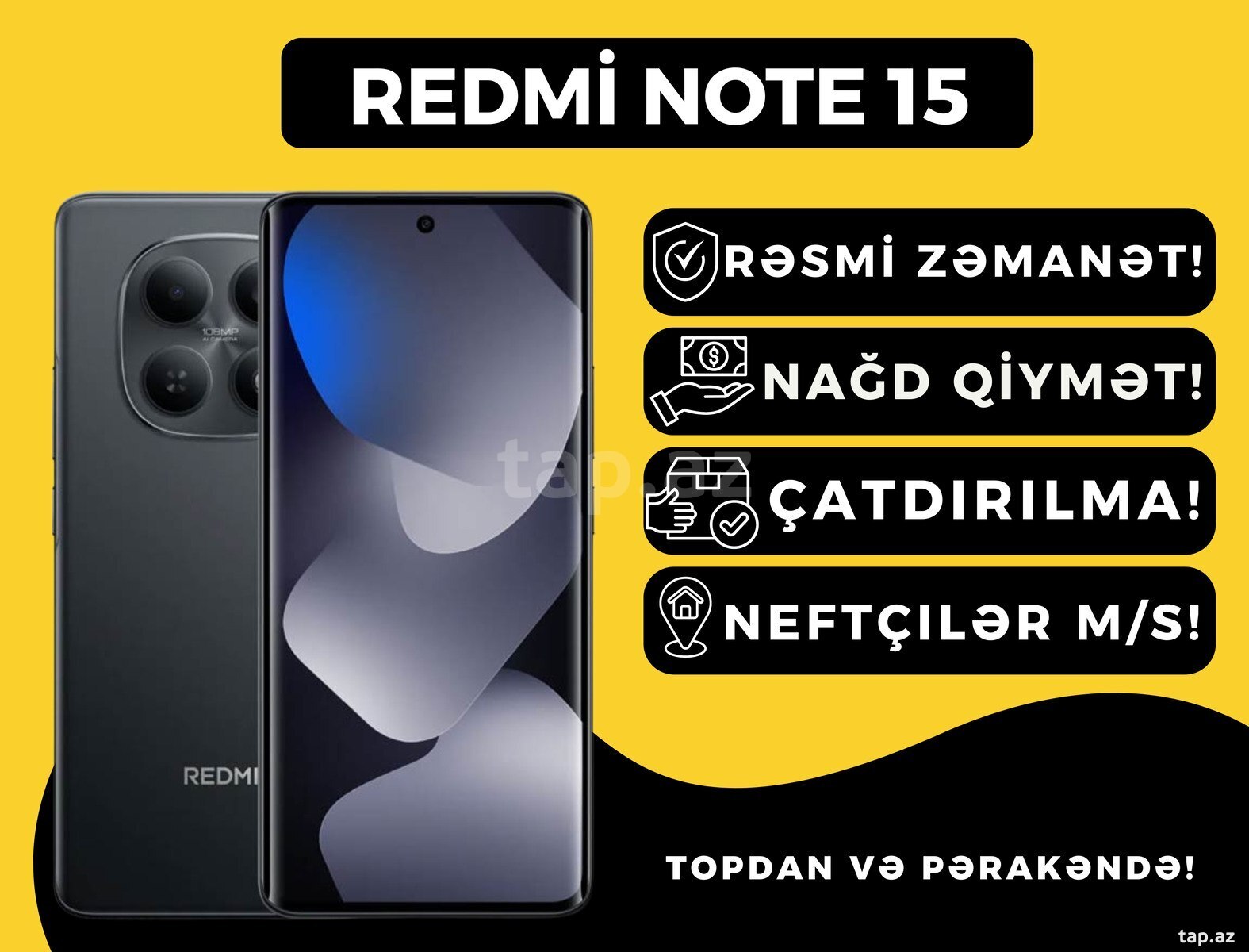 Xiaomi Redmi Note 15 Black 128GB/6GB