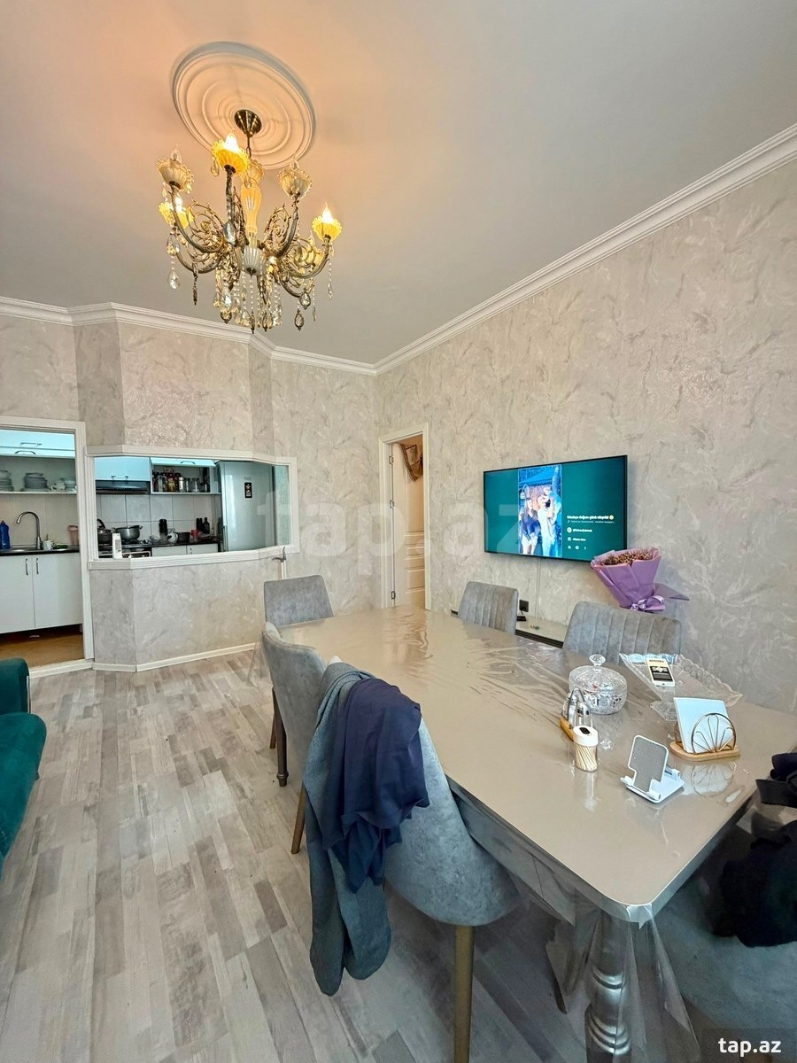 3-otaqlı yeni tikili, Həzi Aslanov m., 77 m²