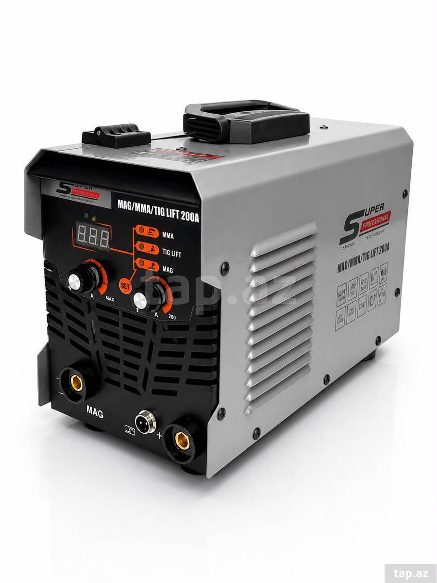 Qaynaq aparatı SUPER PROWELL MAG/MMA/TIG LIFT 200A