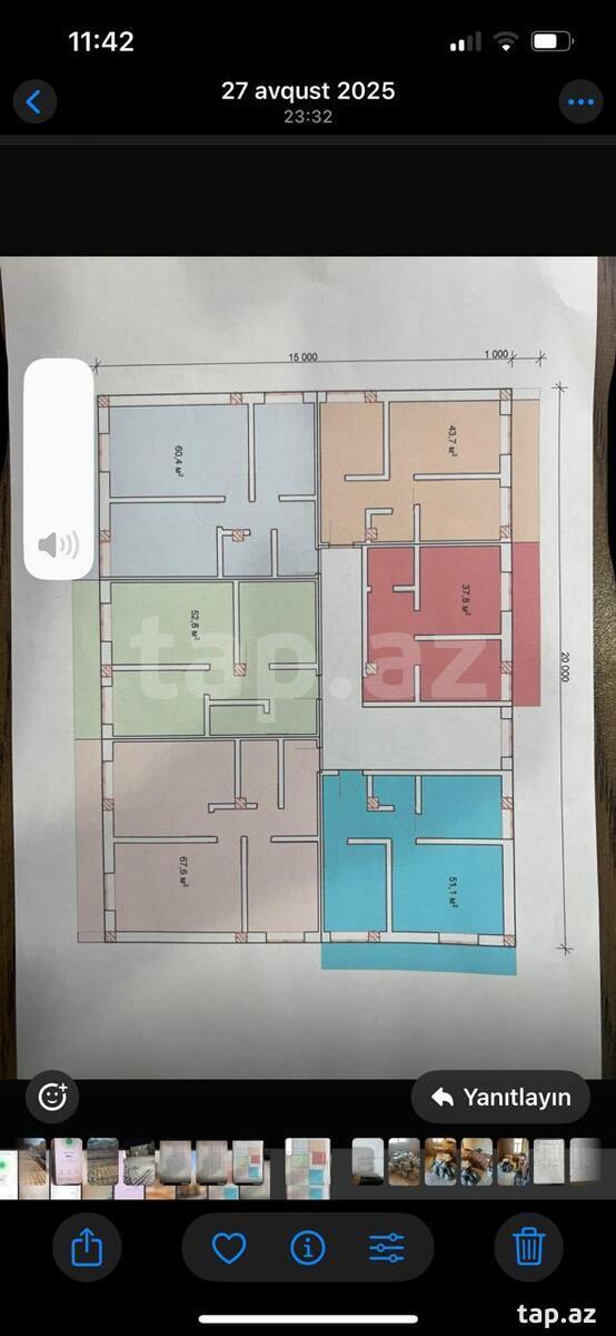 1-otaqlı yeni tikili, Masazır qəs., 37.3 m²