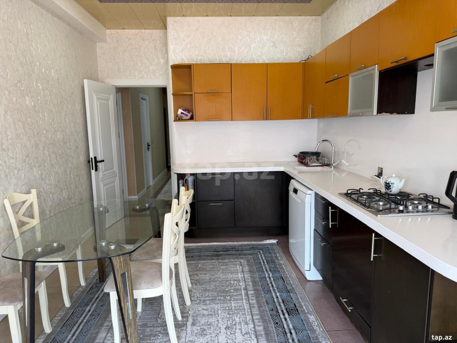 3-otaqlı yeni tikili kirayə verilir, N.Nərimanov m., 120 m²