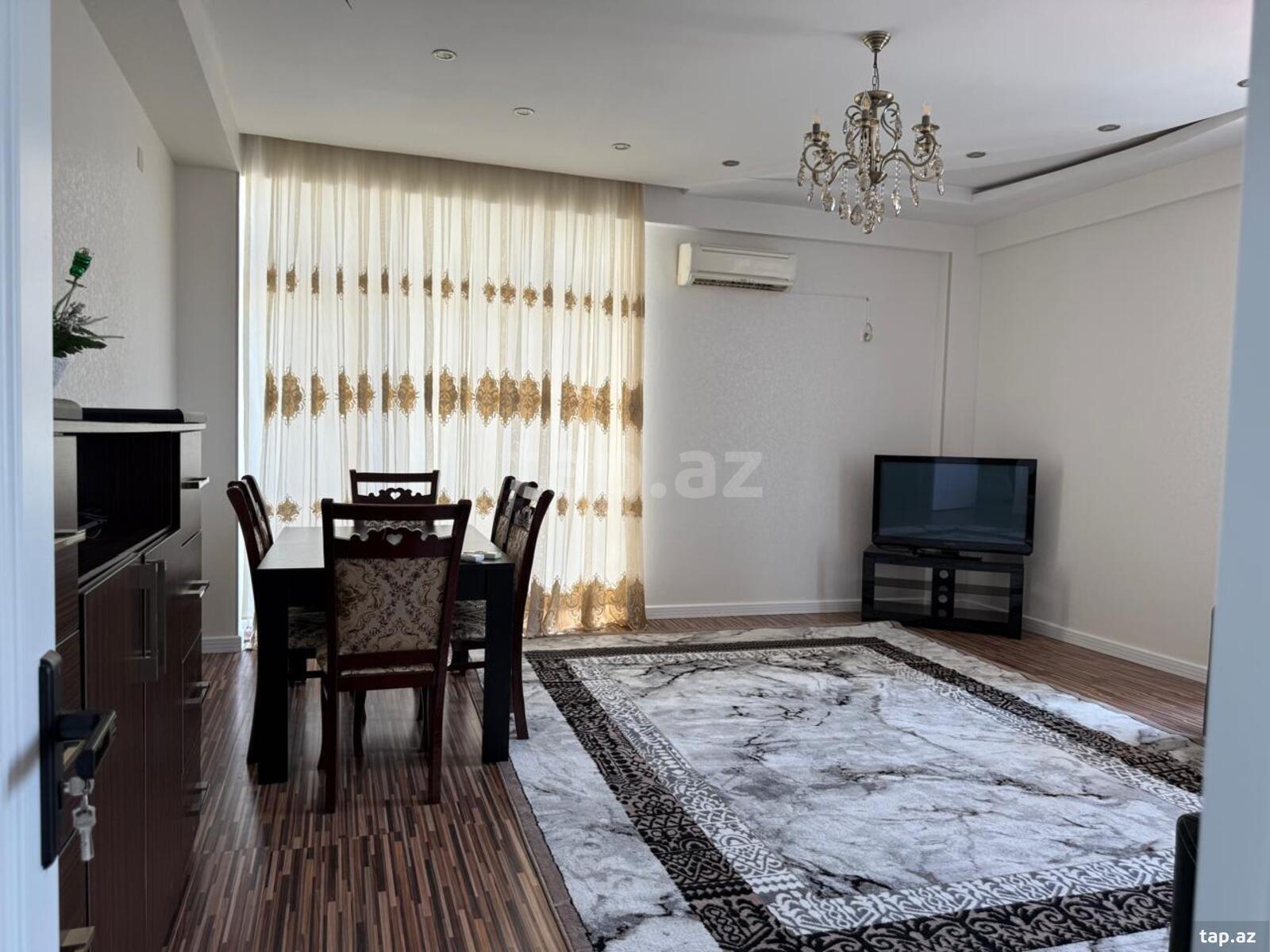 3-otaqlı yeni tikili kirayə verilir, N.Nərimanov m., 120 m²