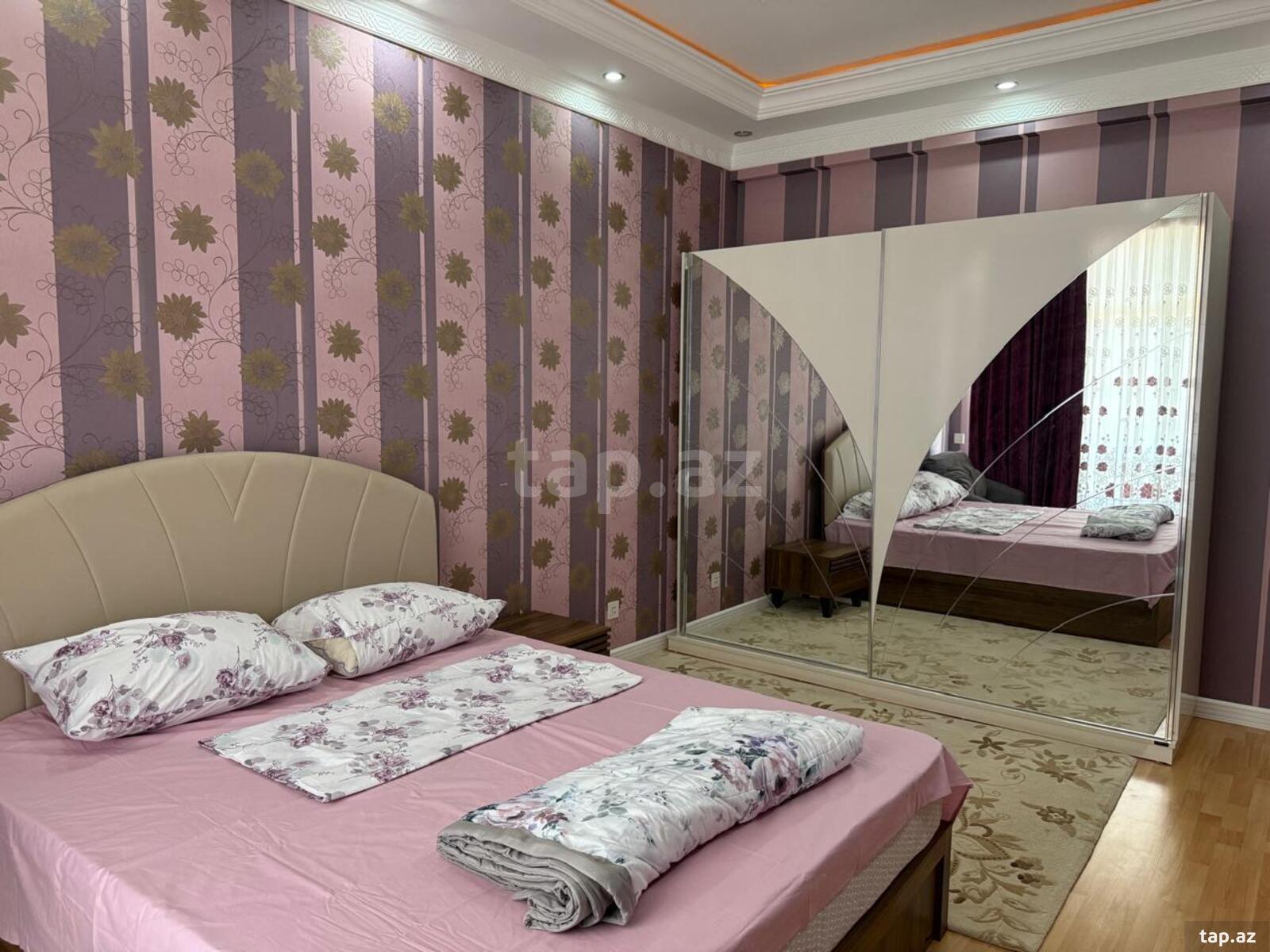 3-otaqlı yeni tikili kirayə verilir, N.Nərimanov m., 120 m²