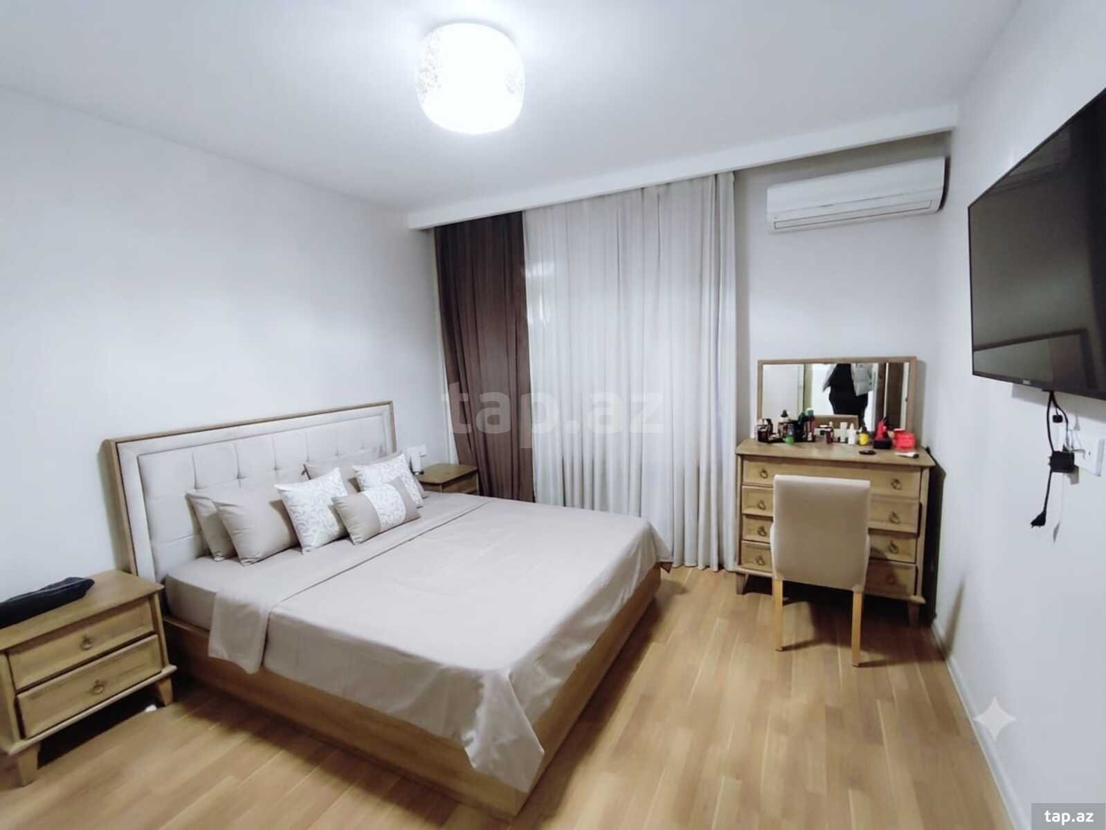 3-otaqlı mənzil kirayə verilir, N.Nərimanov r., 80 m²