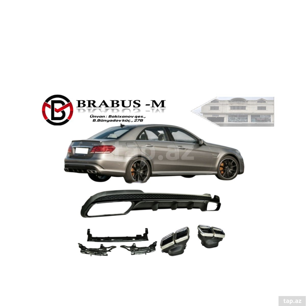 "Mercedes W212 E63" diffuzoru