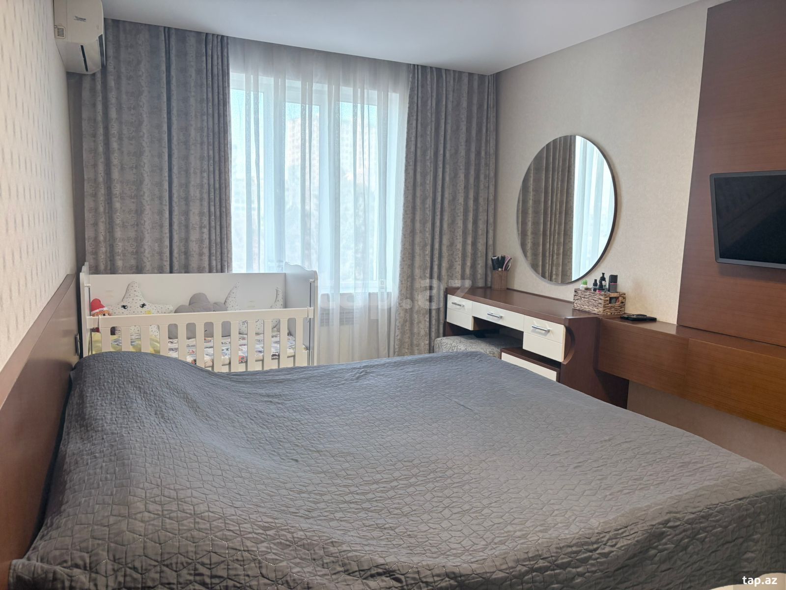 3-otaqlı mənzil, Həzi Aslanov m., 80 m²