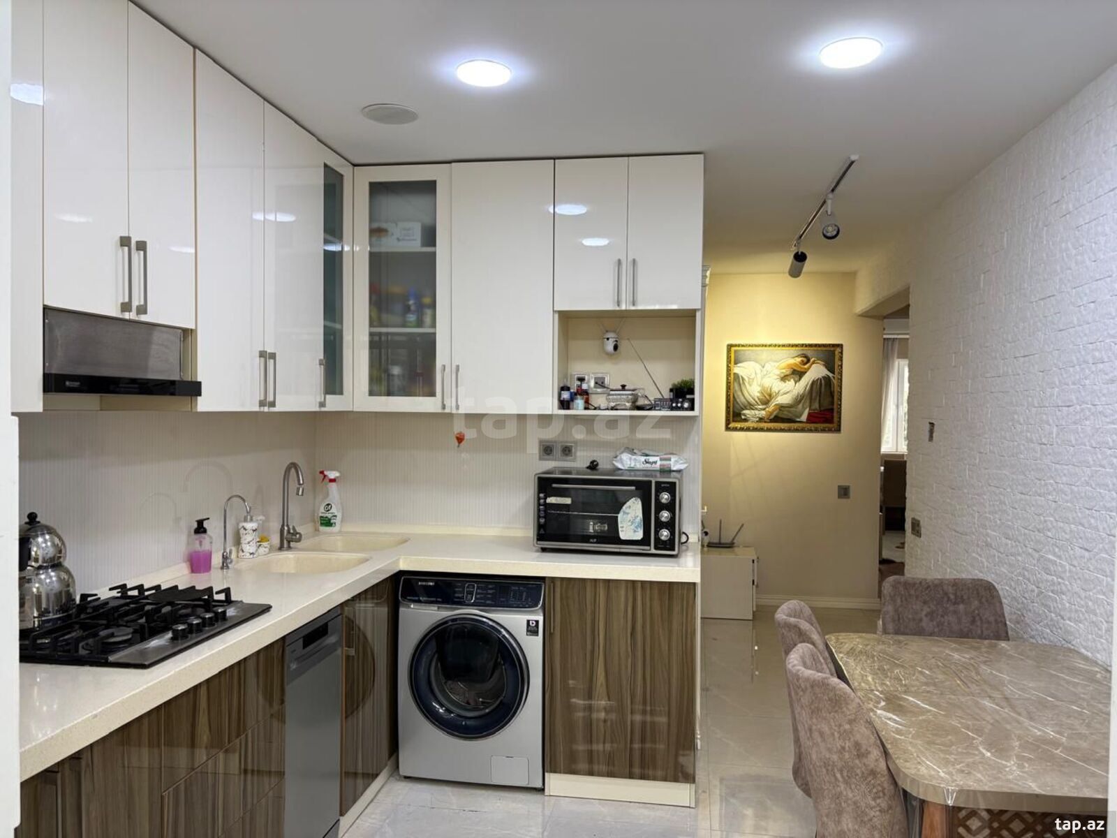 3-otaqlı mənzil, Həzi Aslanov m., 80 m²