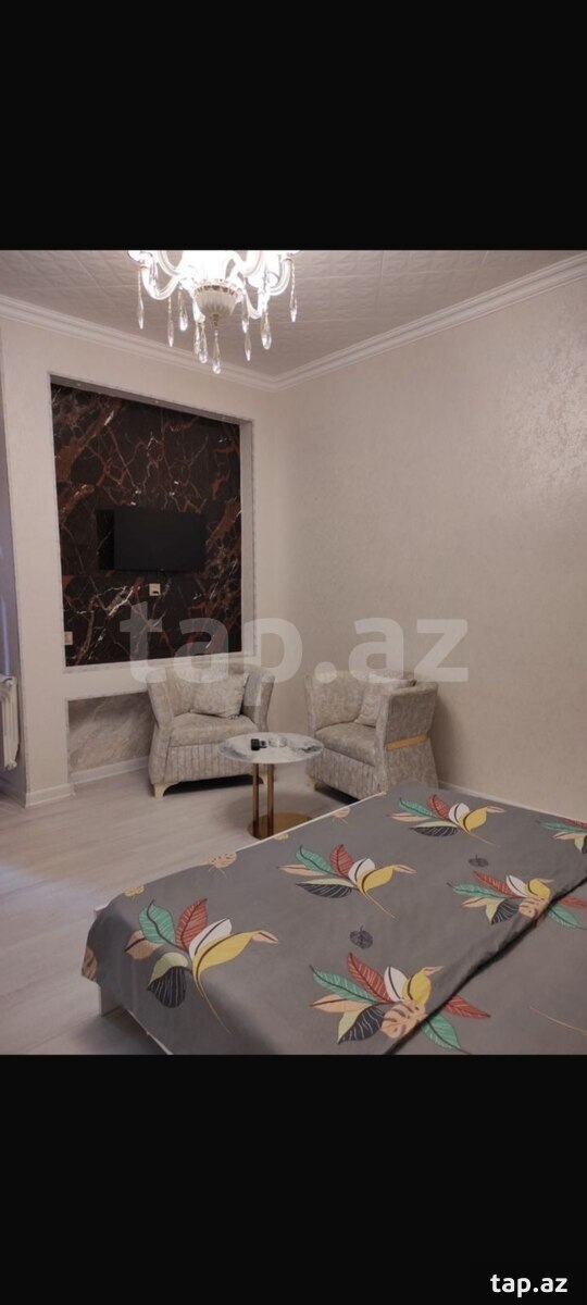 2-otaqlı mənzil kirayə verilir, Səbail r., 55 m²