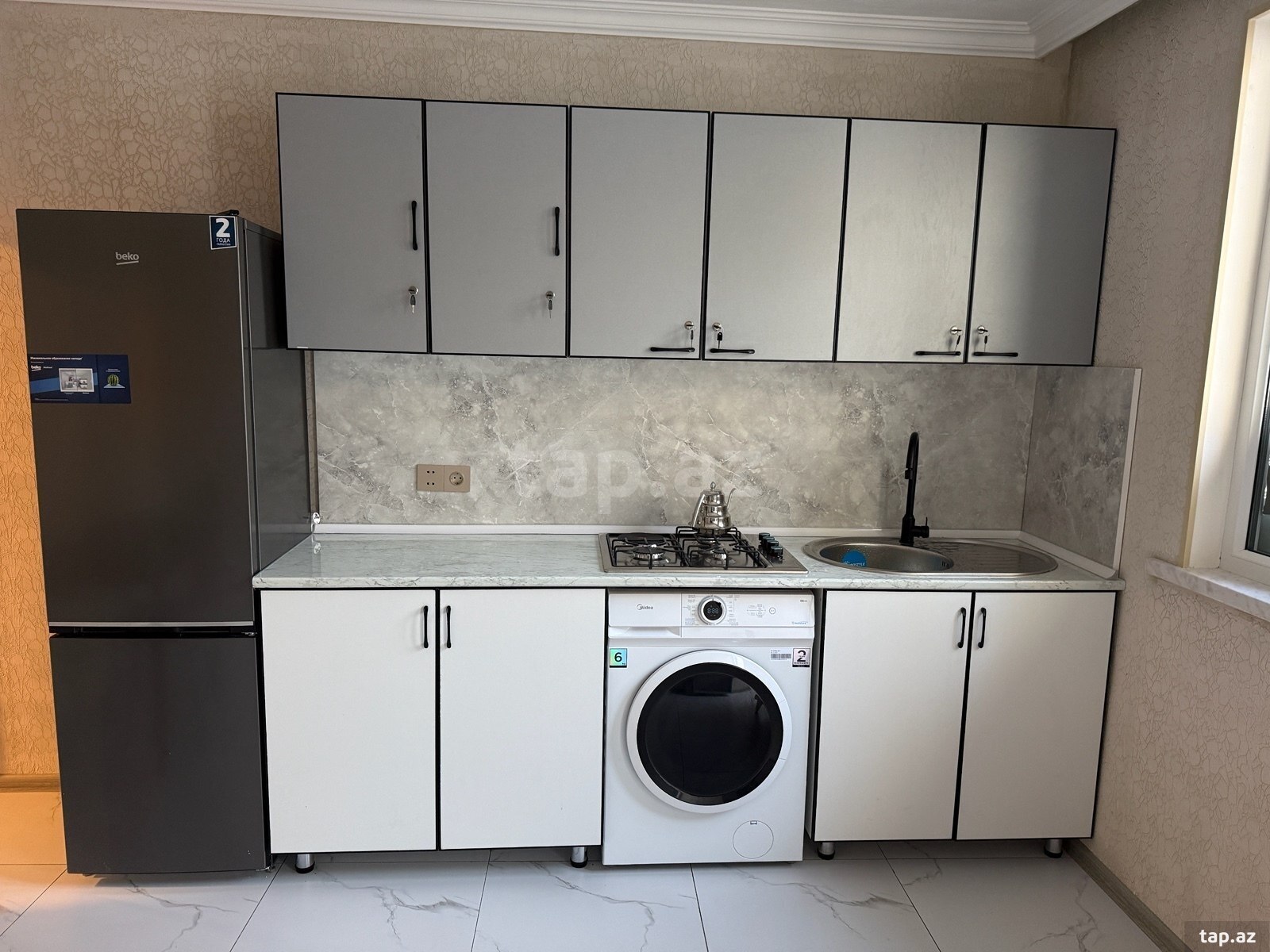 2-otaqlı yeni tikili kirayə verilir, Gəncə ş., 60 m²