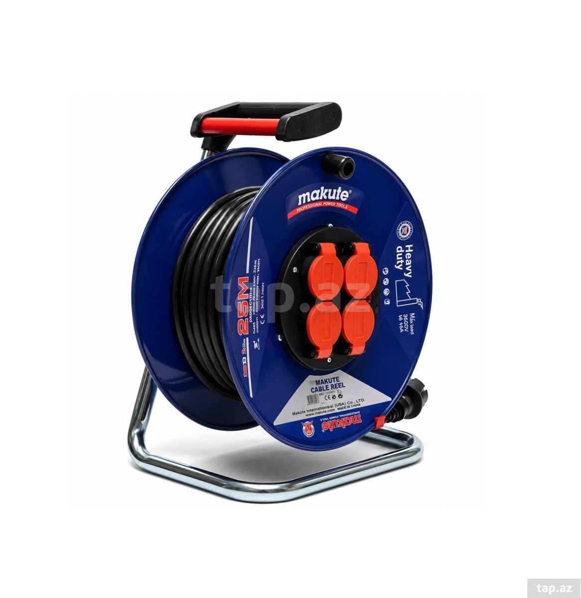 Makute xətt uzadıcı (elektrikli/barabanlı) 25m MKCR1025M — 1