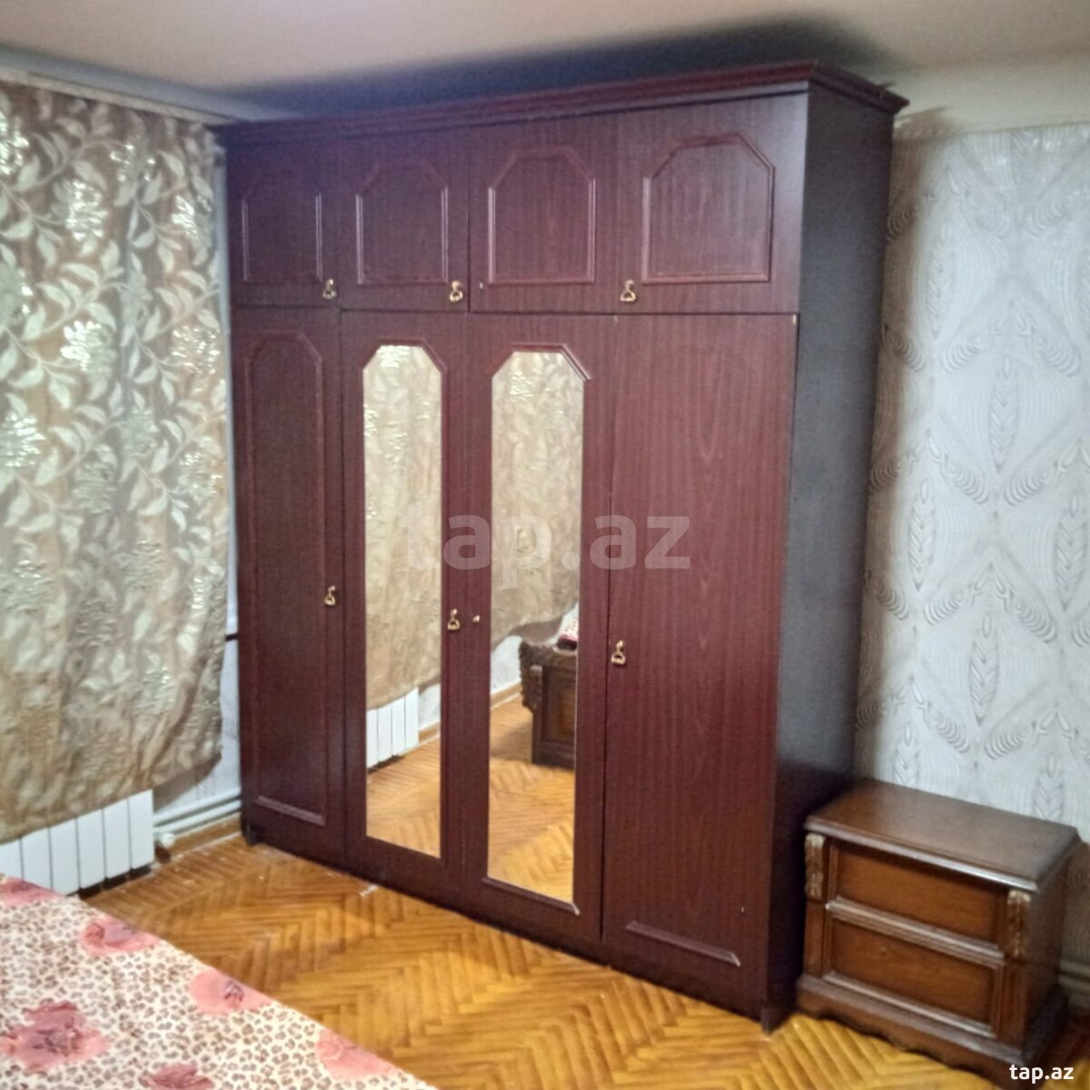 2-otaqlı mənzil kirayə verilir, Bayıl qəs., 55 m²