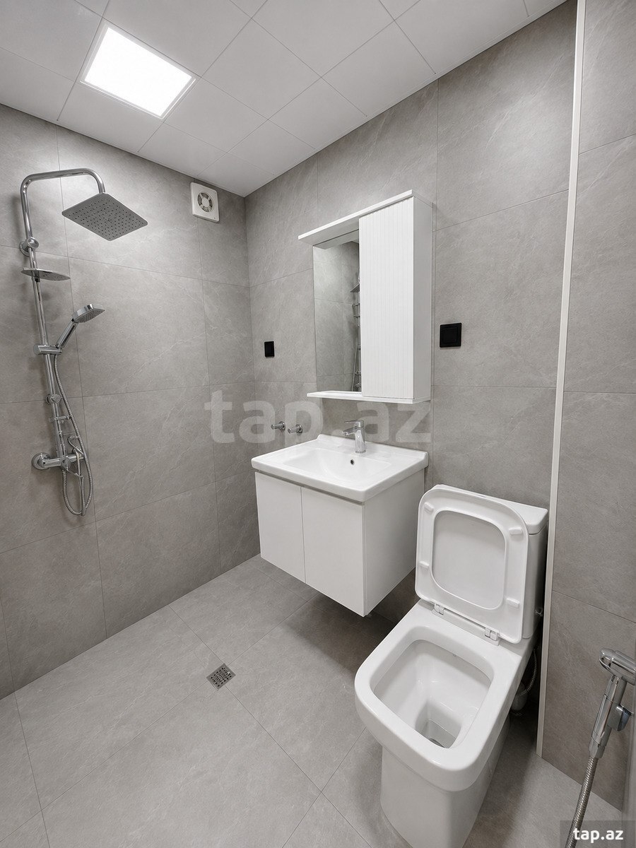 2-otaqlı mənzil kirayə verilir, Bəkir Çobanzadə küç., 45 m²