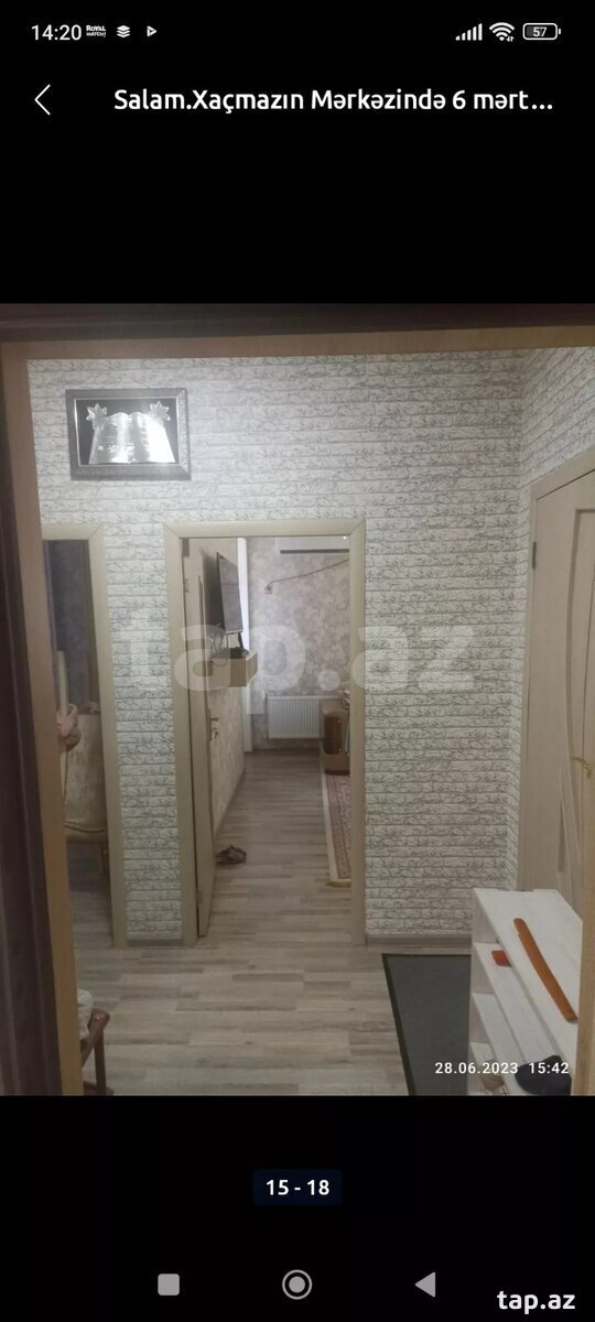 2-otaqlı yeni tikili kirayə verilir, Xaçmaz r., 39 m²