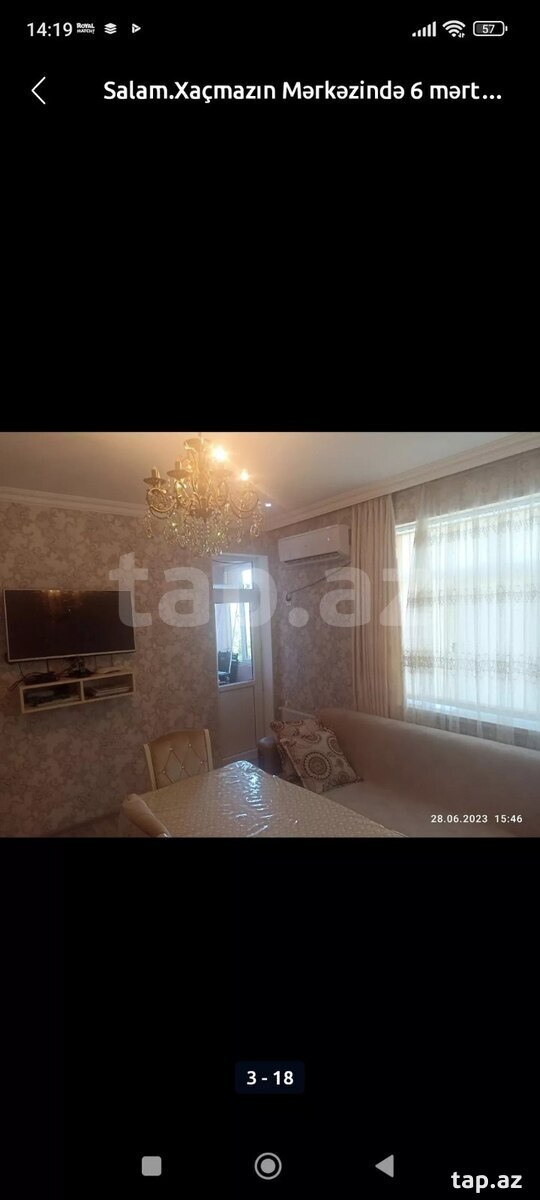 2-otaqlı yeni tikili kirayə verilir, Xaçmaz r., 39 m²