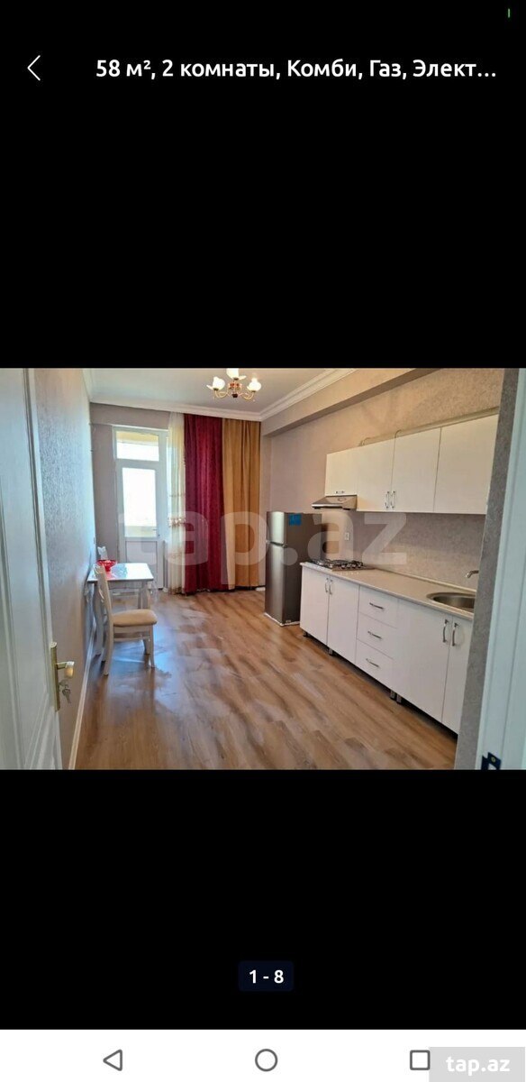 2-otaqlı yeni tikili kirayə verilir, Saray qəs., 55 m²