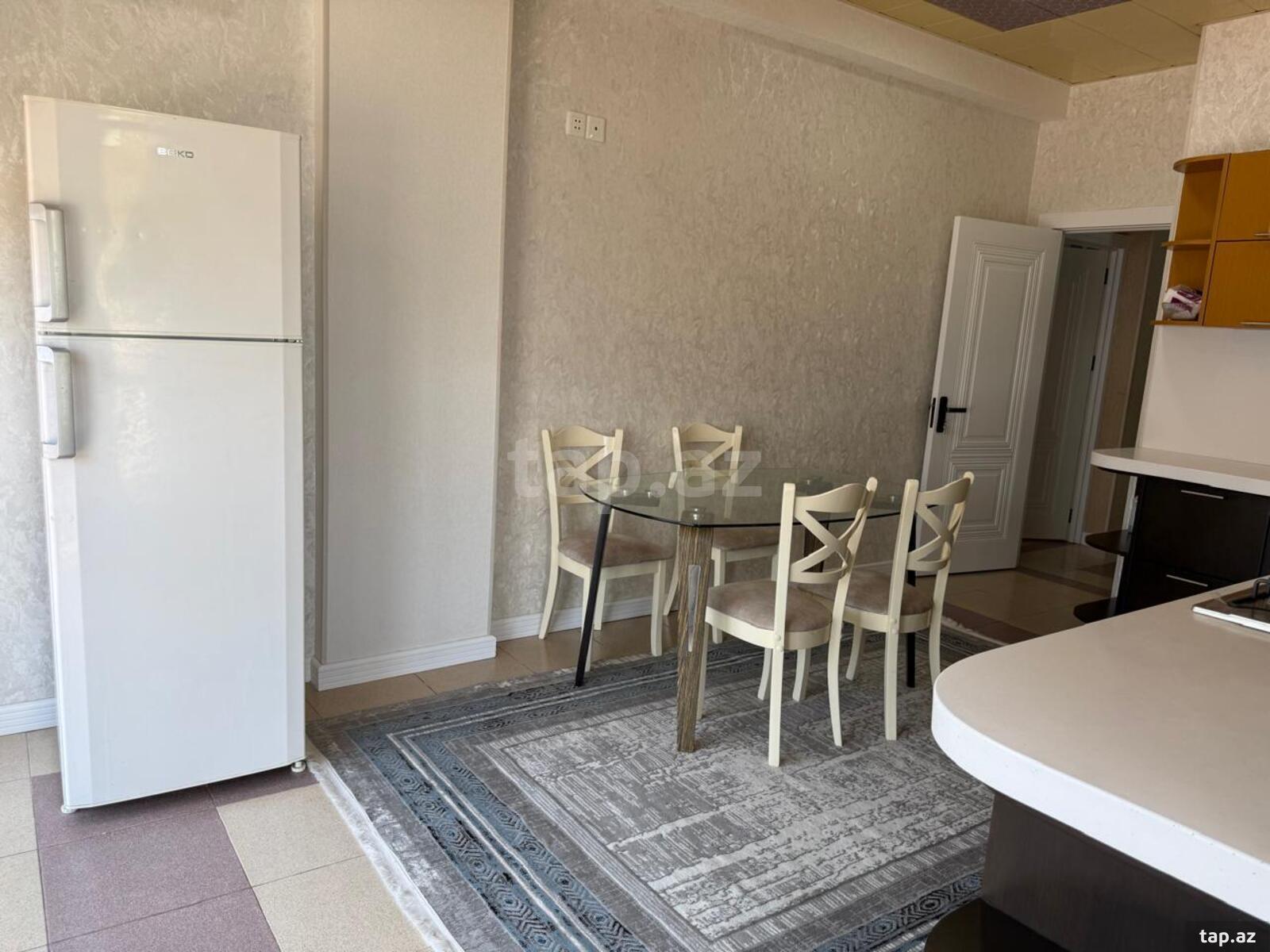 3-otaqlı yeni tikili kirayə verilir, N.Nərimanov m., 120 m²