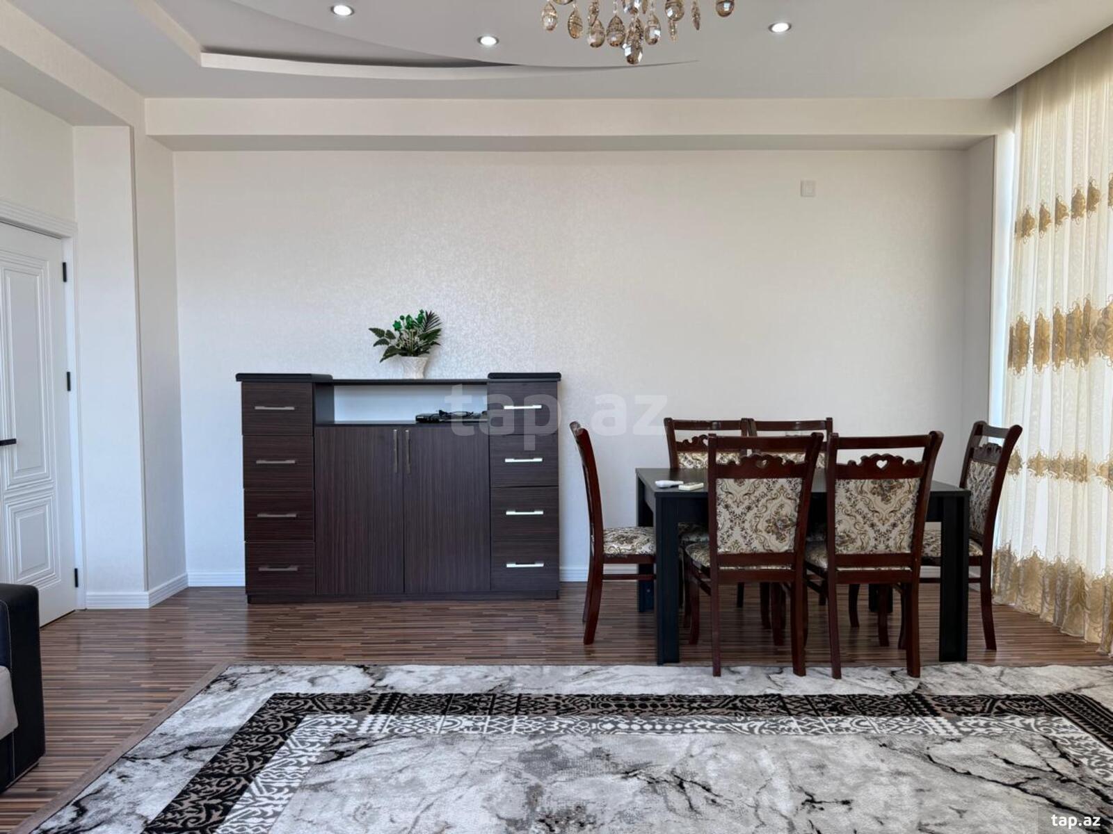 3-otaqlı yeni tikili kirayə verilir, N.Nərimanov m., 120 m²