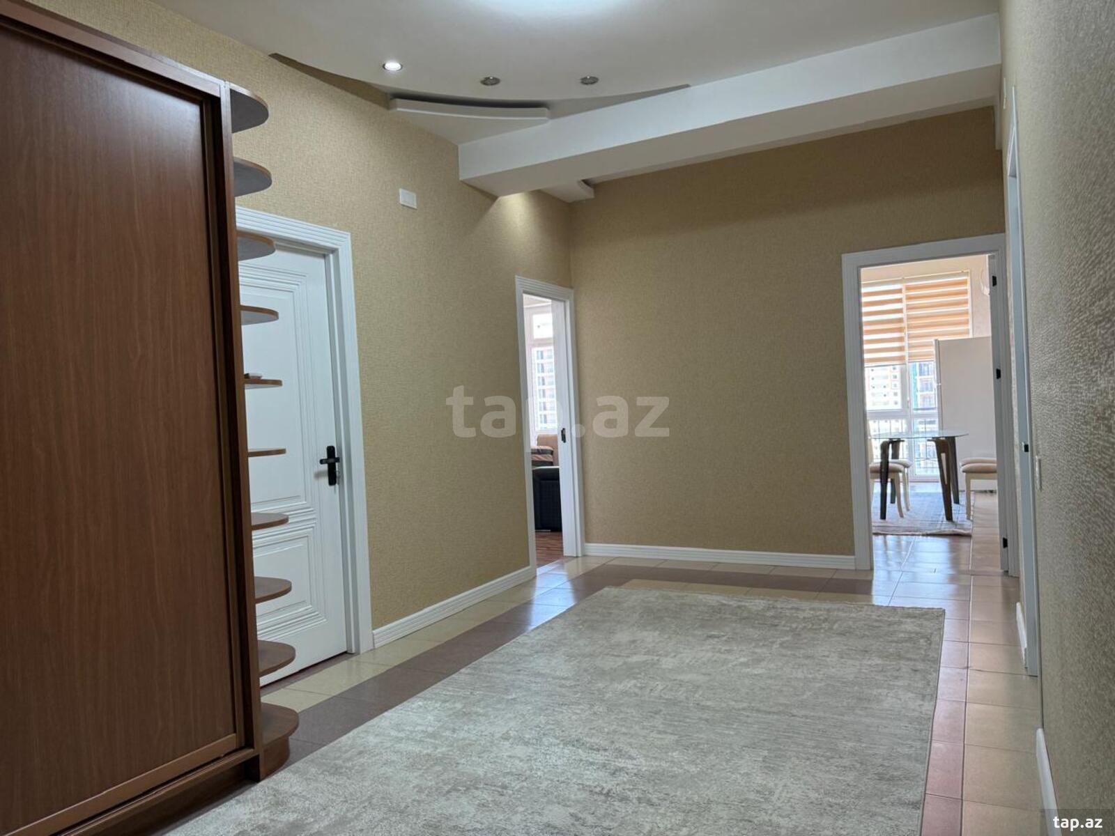 3-otaqlı yeni tikili kirayə verilir, N.Nərimanov m., 120 m²