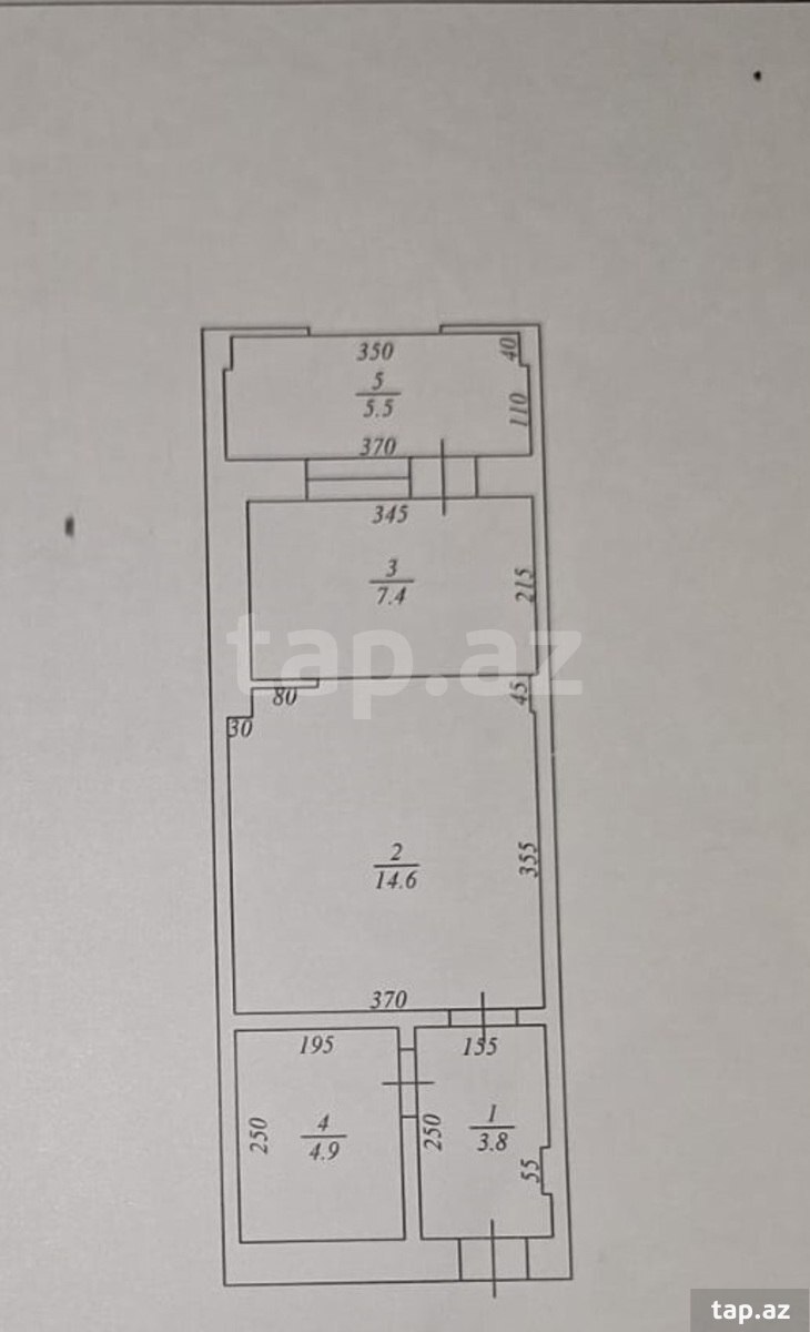 1-otaqlı mənzil, Nərimanov r., 33.5 m²