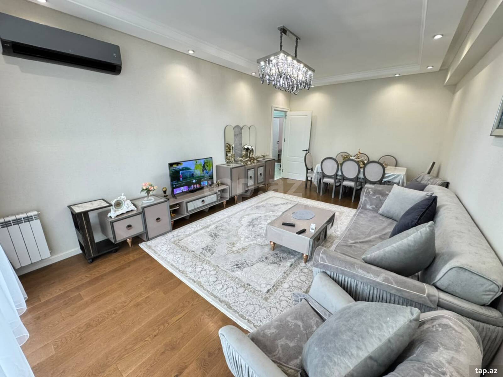 4-otaqlı yeni tikili, Yasamal r., 121 m²
