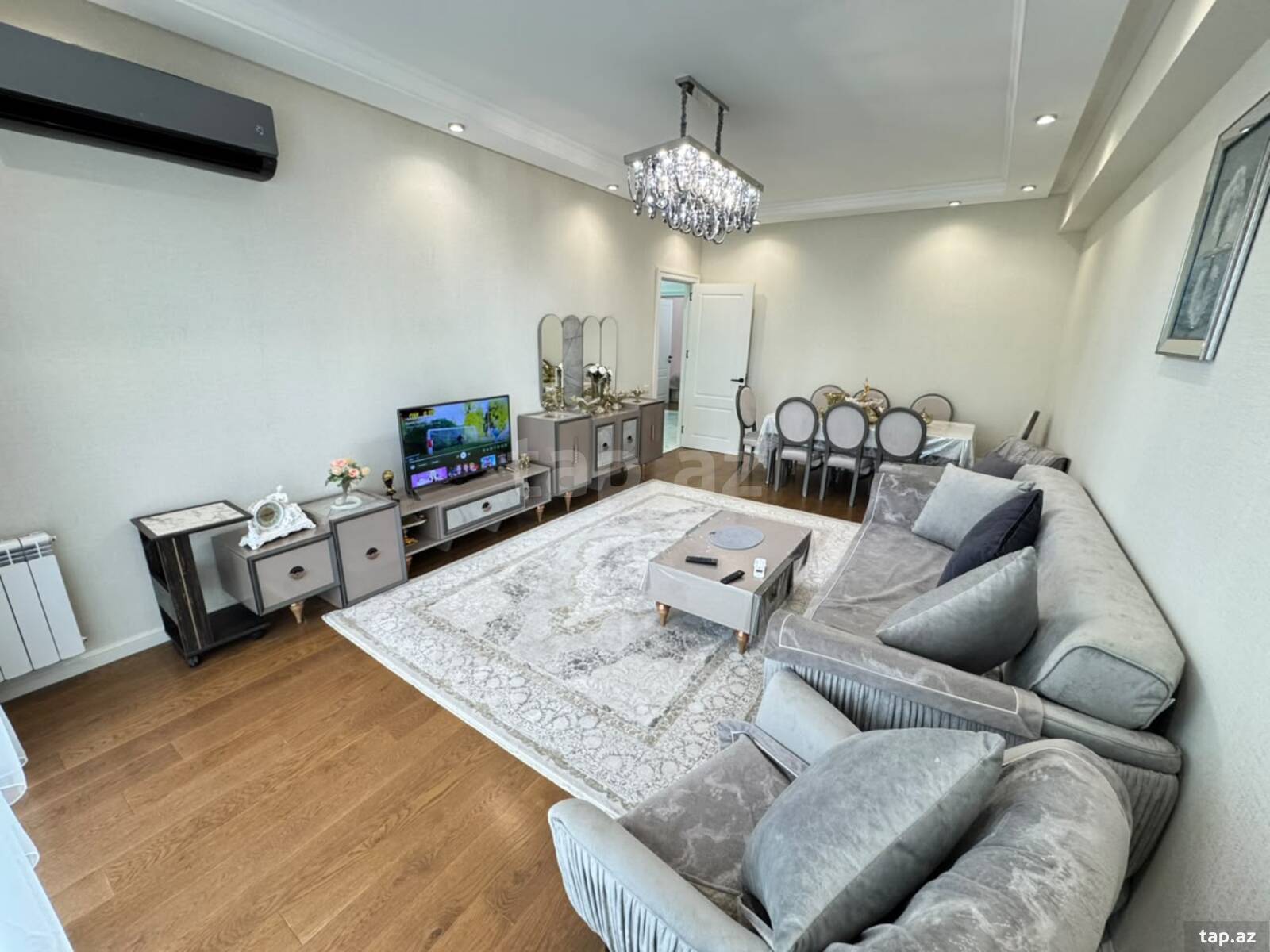 4-otaqlı yeni tikili, Yasamal r., 121 m²