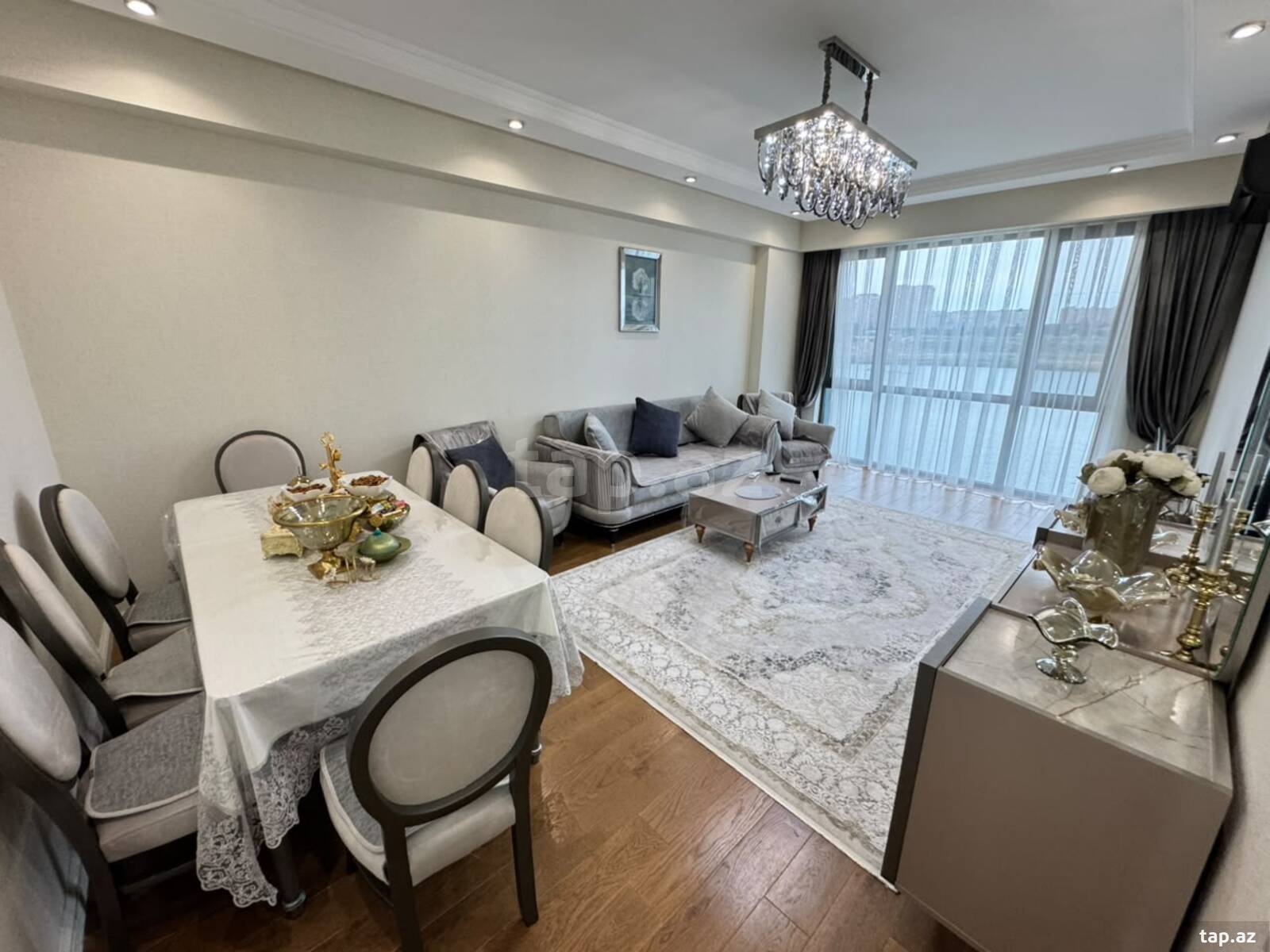 4-otaqlı yeni tikili, Yasamal r., 121 m²