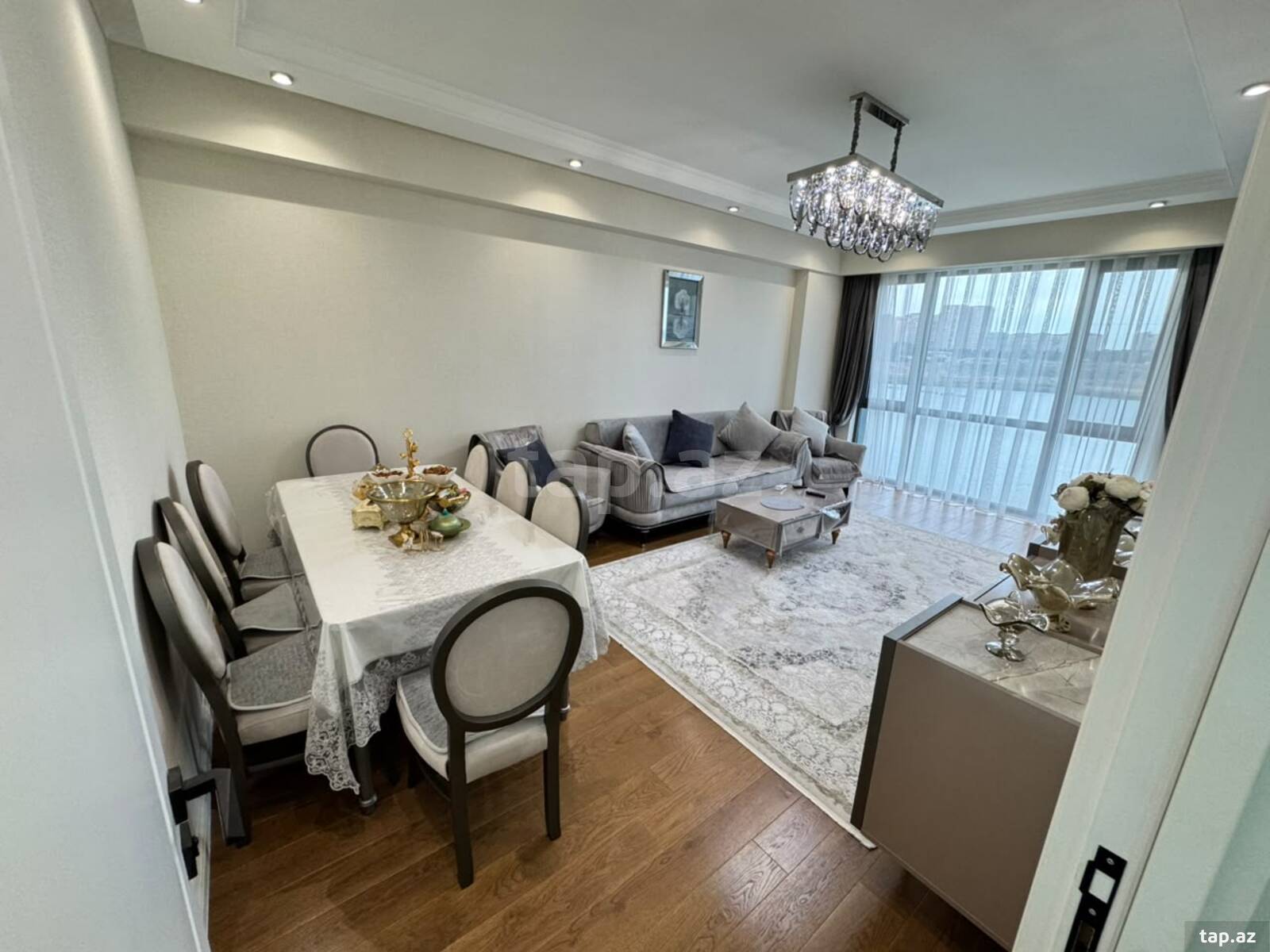 4-otaqlı yeni tikili, Yasamal r., 121 m²